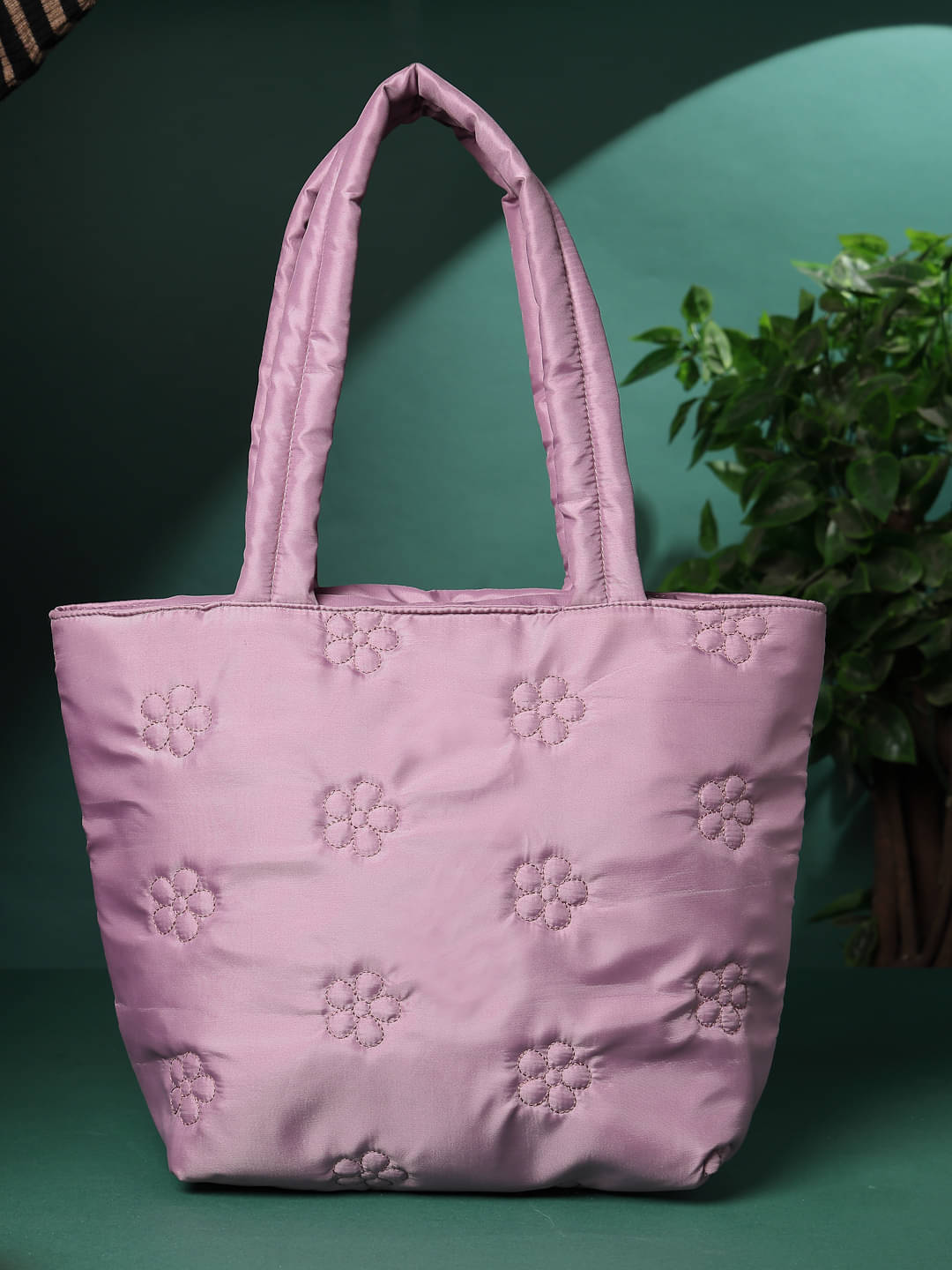    			Anekaant Handheld Bag Polyster Set of 1 ( Purple )