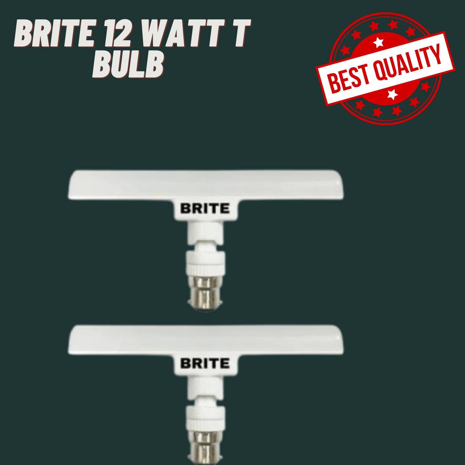 BRITE TRADER 12W Cool Day Light T-Bulb ( Pack of 2 ) BRITE TRADER 12W Cool Day Light T-Bulb ( Pack of 2 )