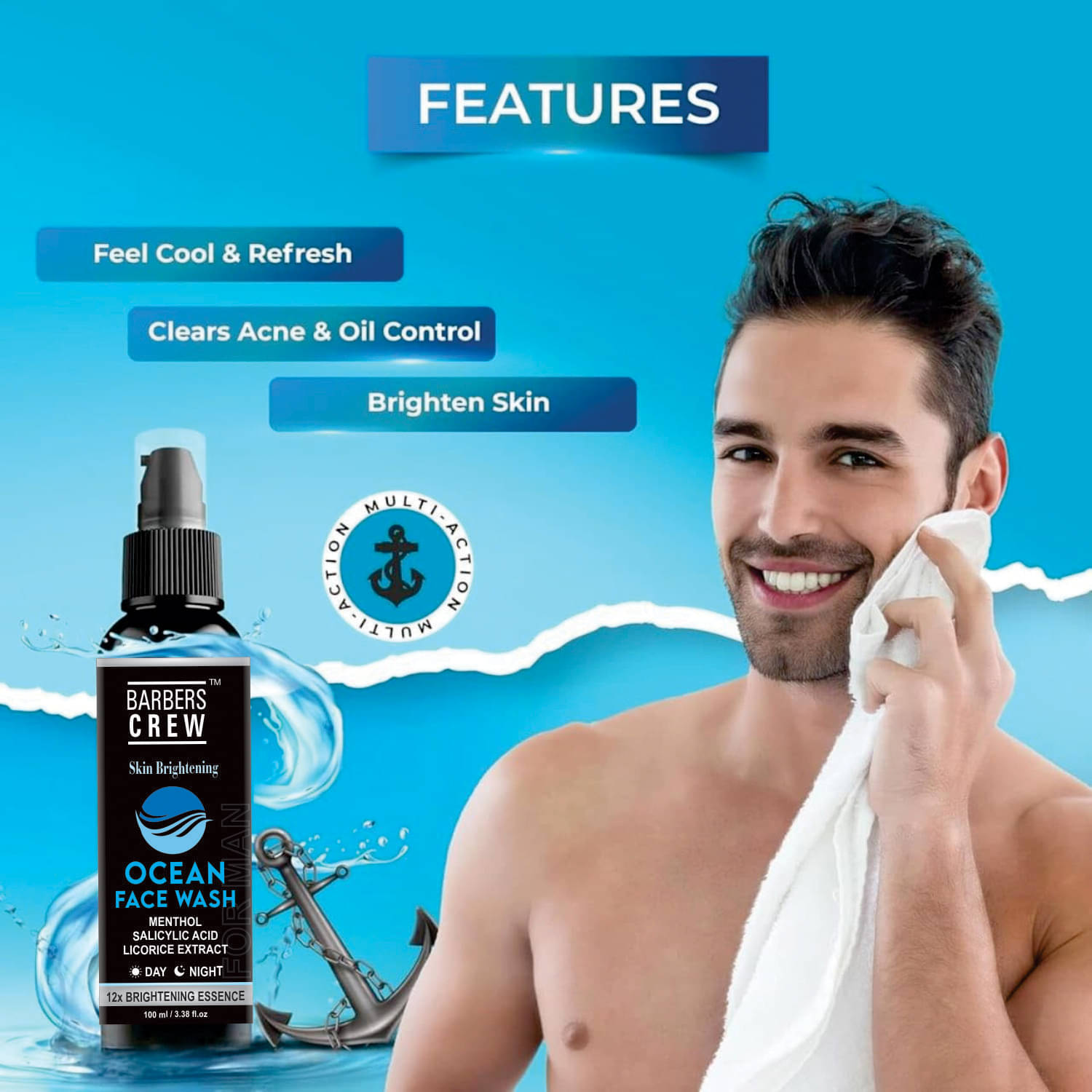Barbers Crew Daily Use Face Wash For All Skin Type ( Pack of 1 ) Barbers Crew Daily Use Face Wash For All Skin Type ( Pack of 1 )