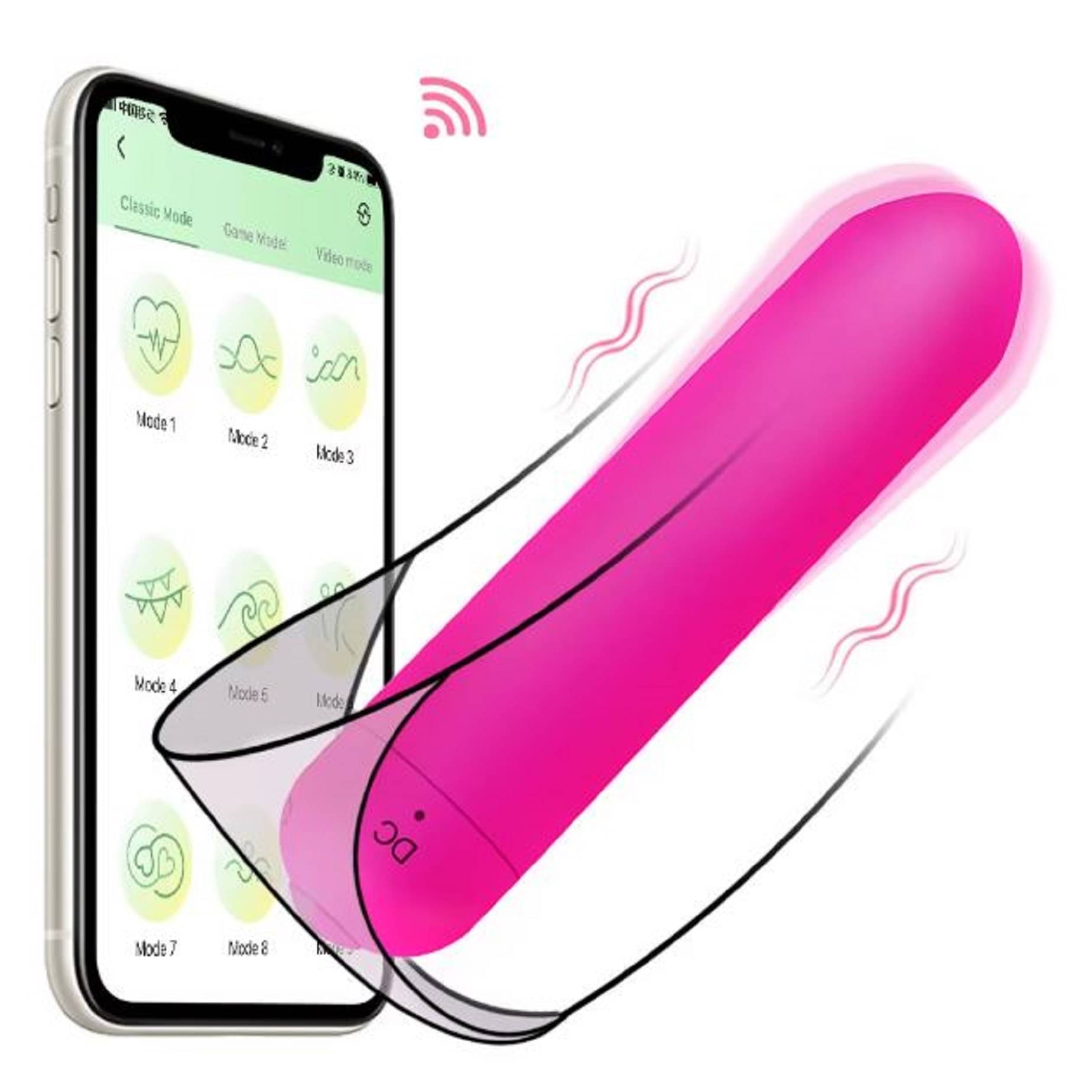     			Breckelle's App Control 10 Speed Portable Manual Massager