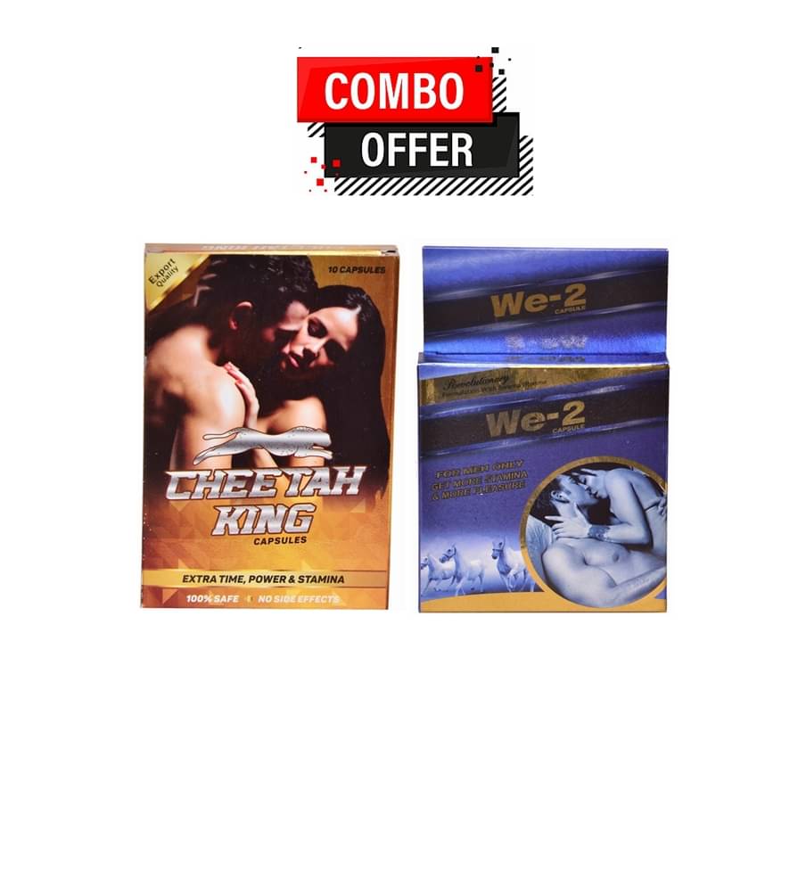 Dr. Chopra Cheetah King Capsule 10no.s & We-2 Capsule 10 no.s For Men Only Pack of 2 Dr. Chopra Cheetah King Capsule 10no.s & We-2 Capsule 10 no.s For Men Only Pack of 2
