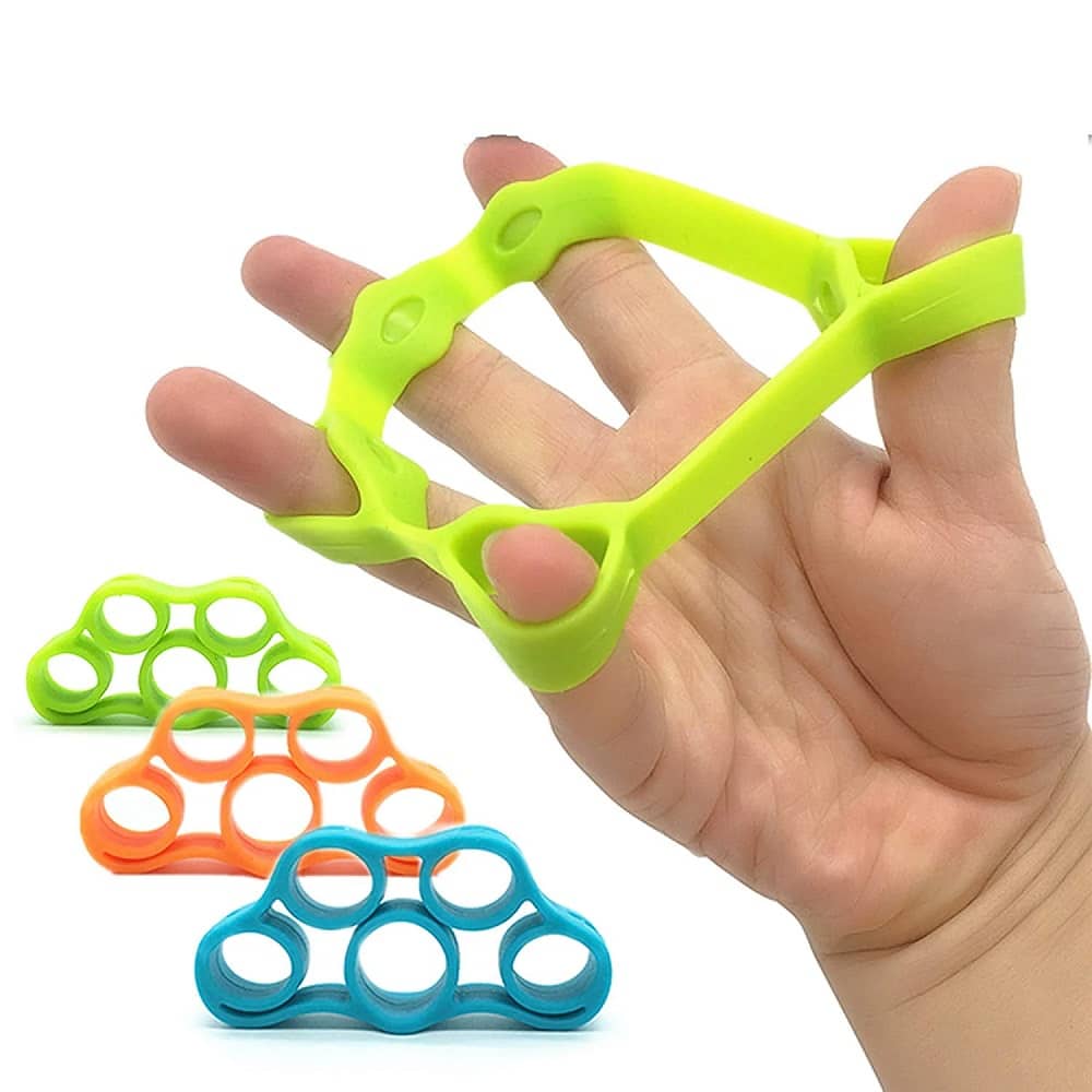 Finger Exerciser, Hand Strengthener for Carpal Tunnel Relief, Grip Strength Trainer, Silicone Finger Gripper, Hand Grip Strengthener, Forearm Grip Workout, Finger Stretcher - Sports and Fitness Equipment | Buy online on ZillyBuy