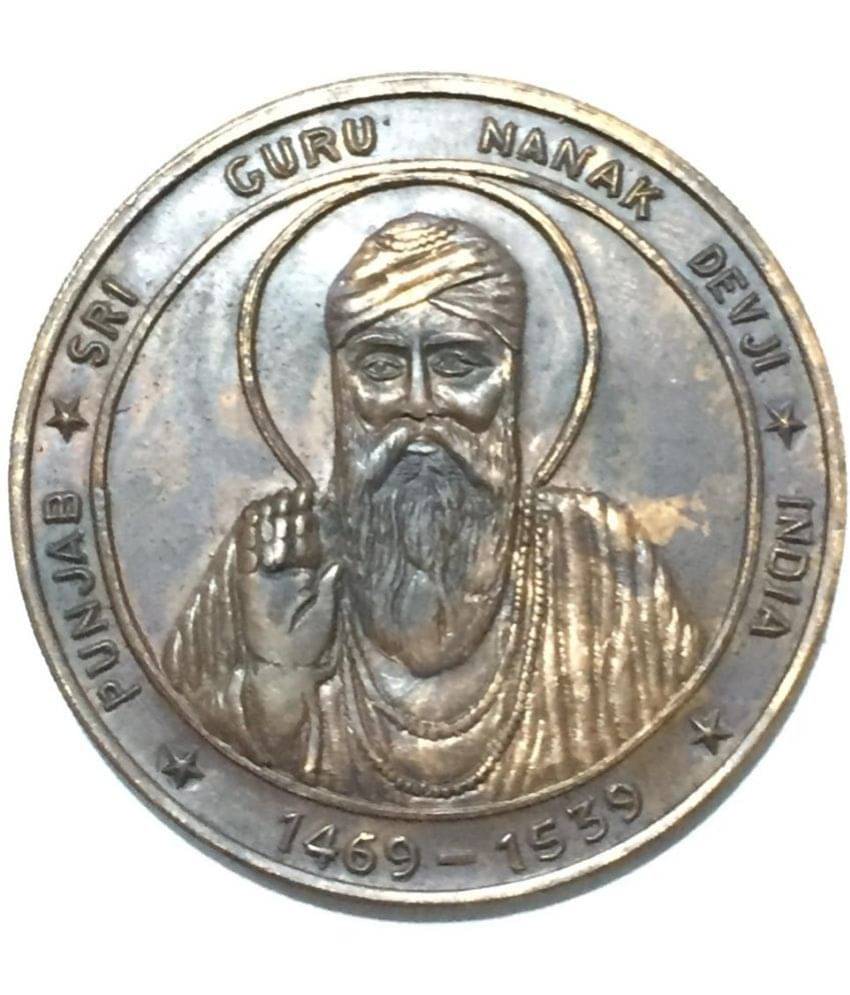 Guru Nanak Dev Ji (WT. 20 GRAM) ONE ANNA 1818 EAST INDIA COMPANY EXTREMELY RARE TOKEN COIN Guru Nanak Dev Ji (WT. 20 GRAM) ONE ANNA 1818 EAST INDIA COMPANY EXTREMELY RARE TOKEN COIN