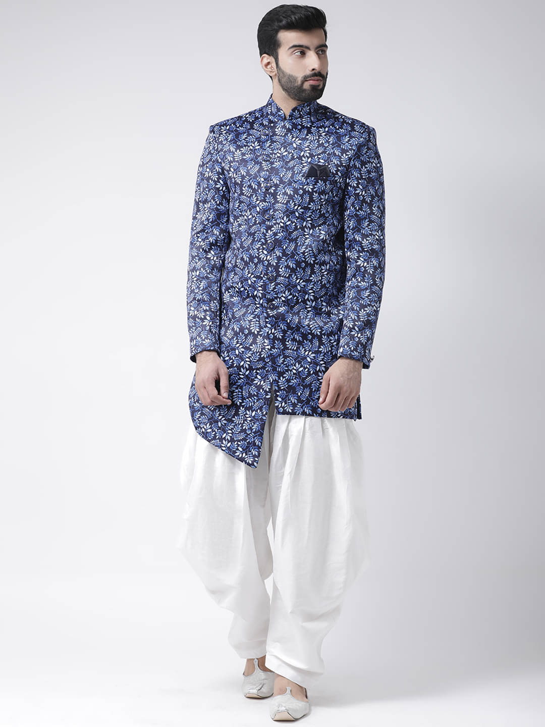 Hangup Navy Viscose Regular Fit Men's Kurta Pyjama Set ( Pack of 1 ) Hangup Navy Viscose Regular Fit Men's Kurta Pyjama Set ( Pack of 1 )