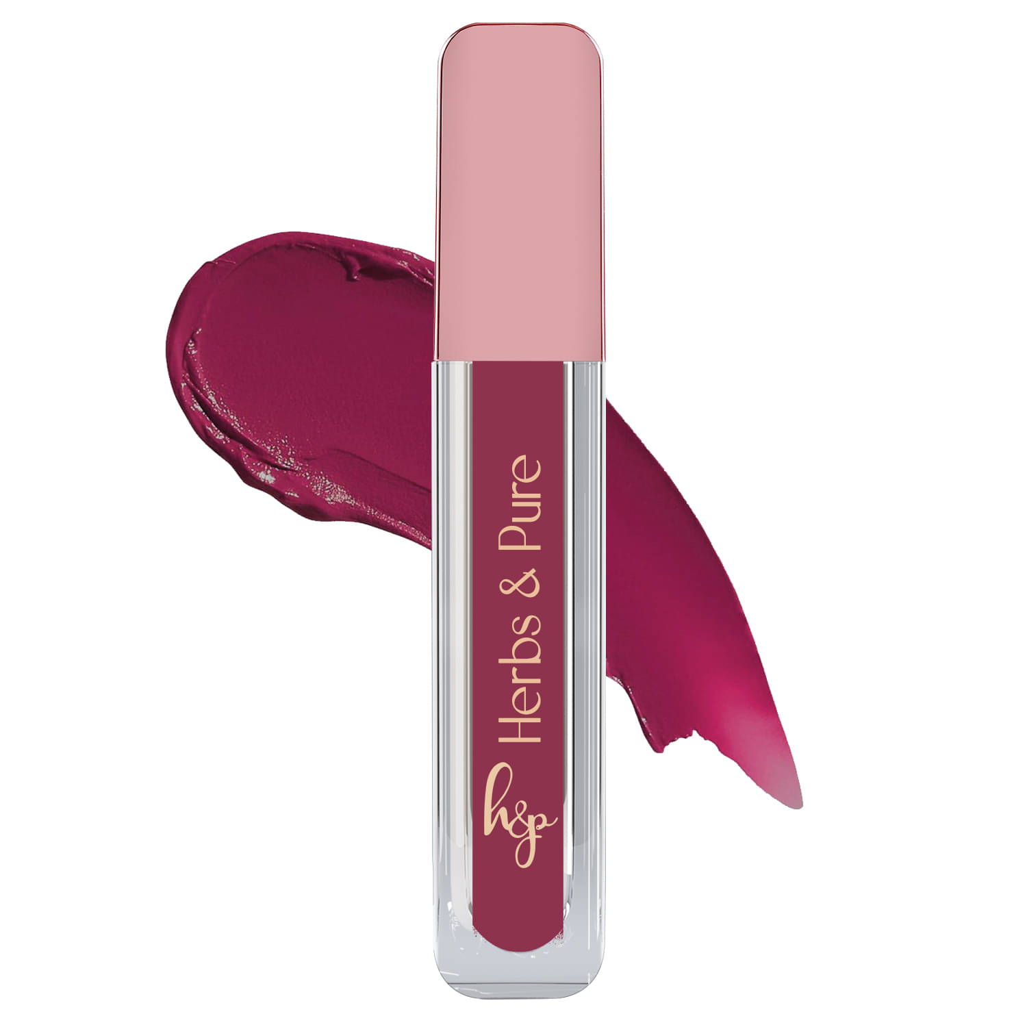     			Herbs and Pure Long Lasting, Smudge Proof, Liquid Matte Lipstick- Midnight Rose (6ml)