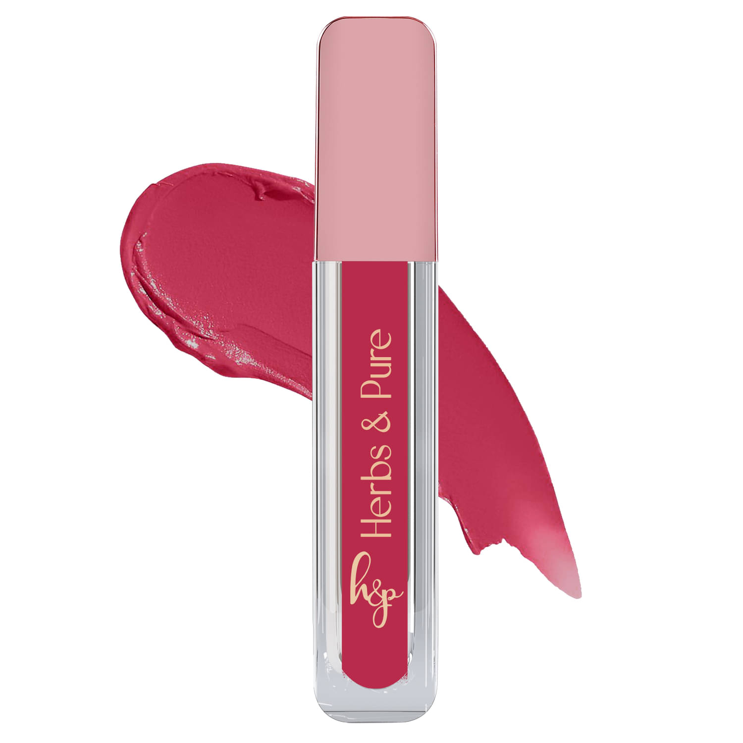 Herbs and Pure Long Lasting Lightweight and Hydrating Liquid Matte Lipstick- Rosy Radiance (6ml) Herbs and Pure Long Lasting Lightweight and Hydrating Liquid Matte Lipstick- Rosy Radiance (6ml)