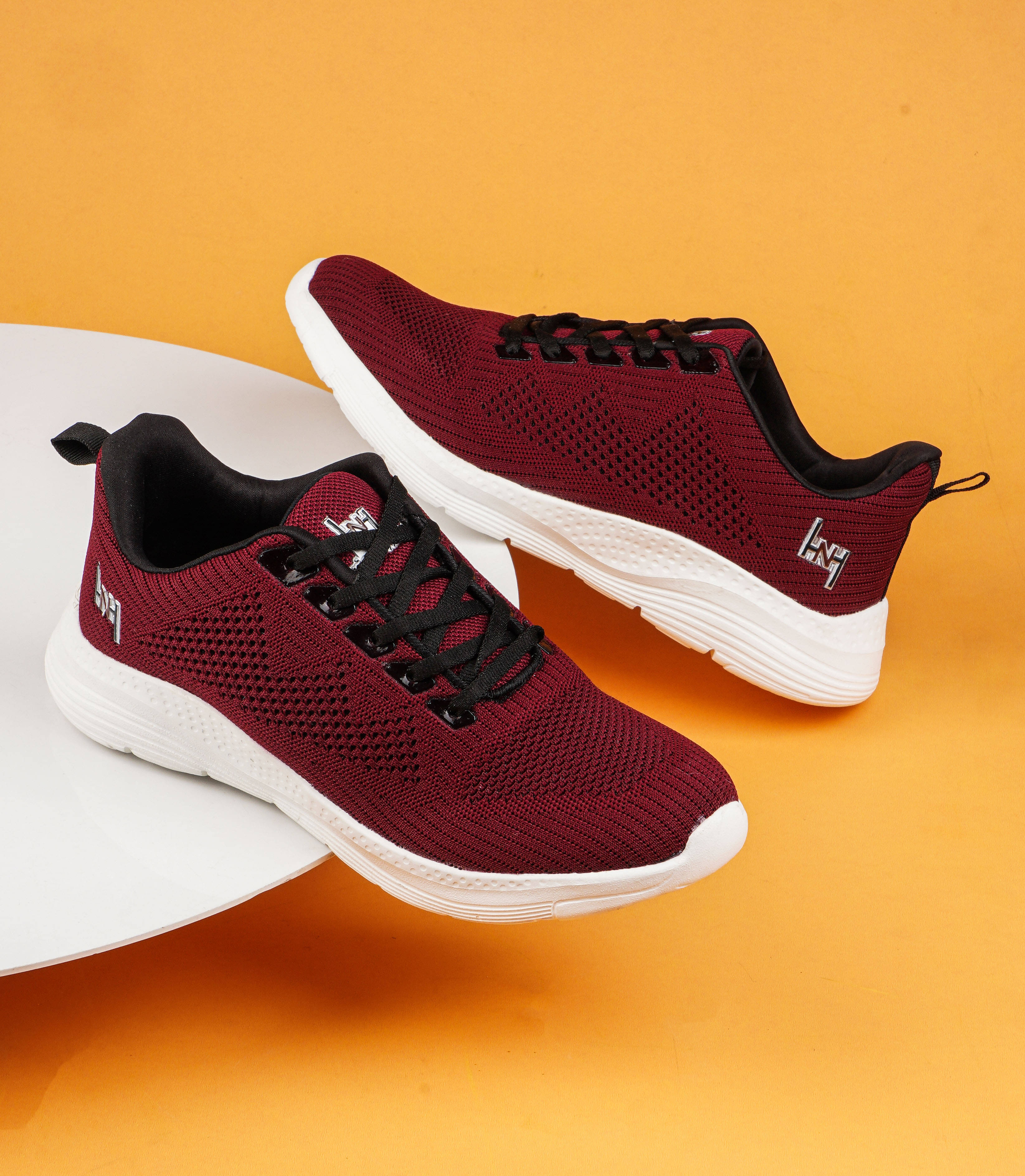 Heris & Hemly HNH-7002_Mahroon Maroon Men's Sports Running Shoes Heris & Hemly HNH-7002_Mahroon Maroon Men's Sports Running Shoes