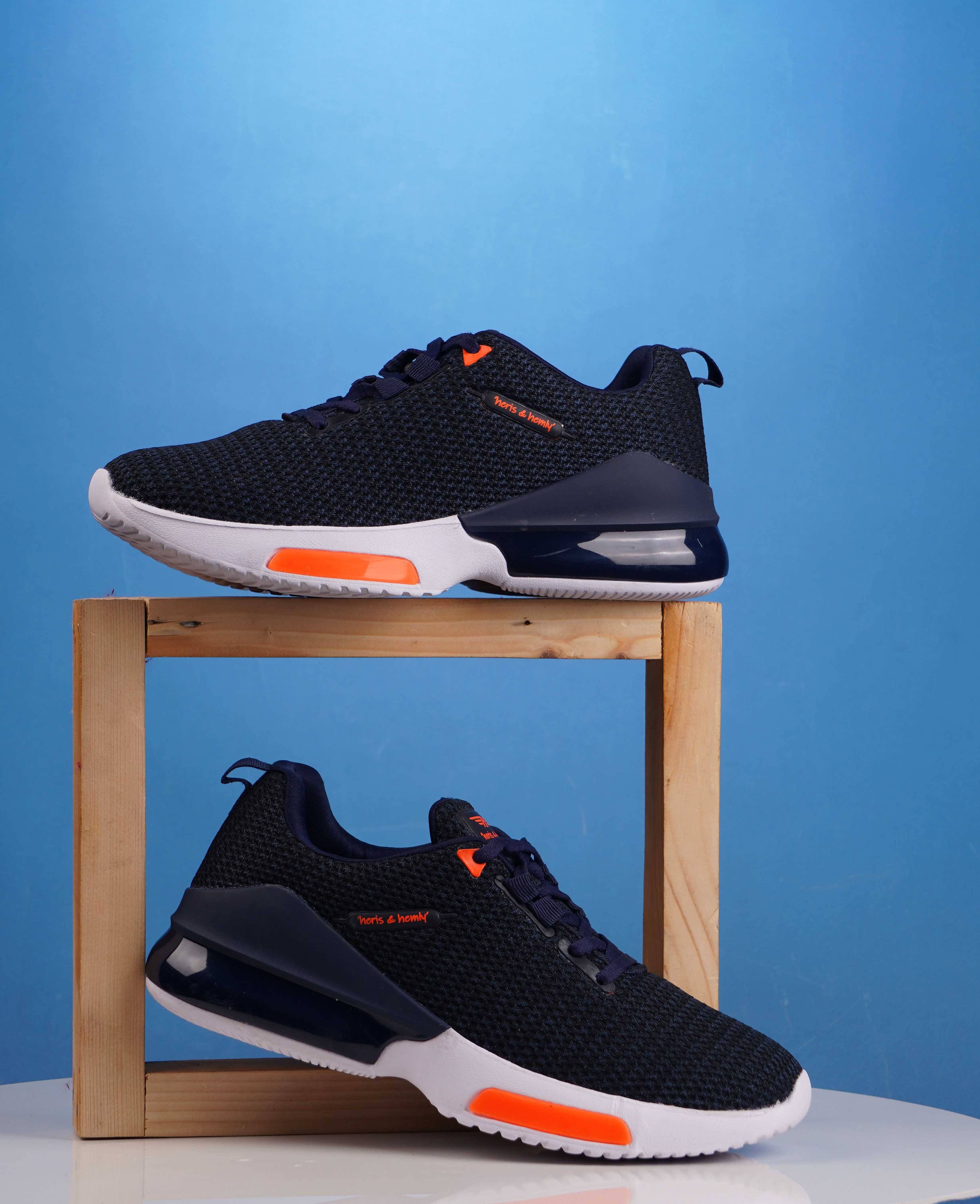 Heris & Hemly HNH-7062_Navy Navy Men's Sports Running Shoes Heris & Hemly HNH-7062_Navy Navy Men's Sports Running Shoes