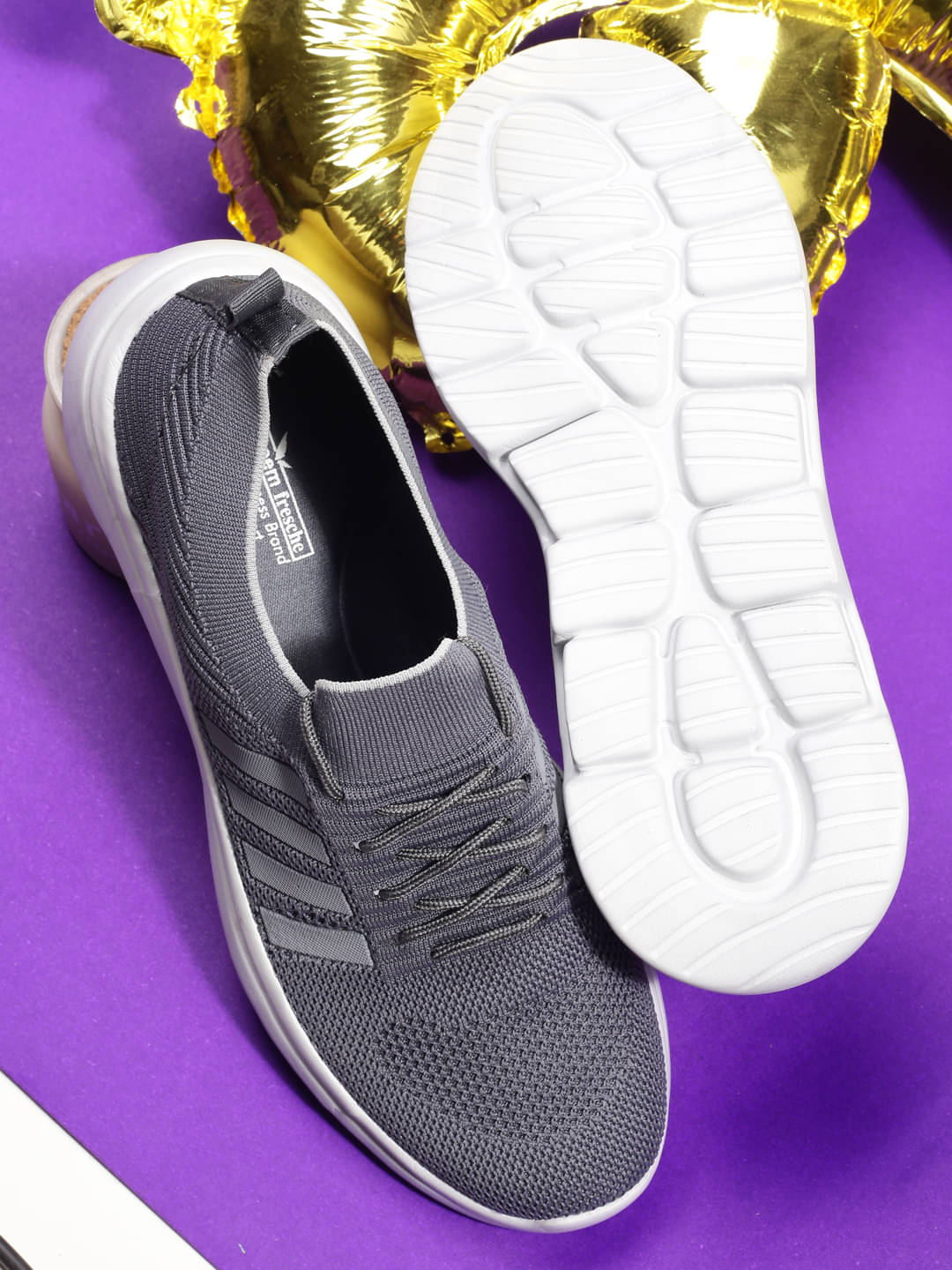 Heris & Hemly HNH-7204_Dark Grey Dark Grey Men's Sports Running Shoes Heris & Hemly HNH-7204_Dark Grey Dark Grey Men's Sports Running Shoes