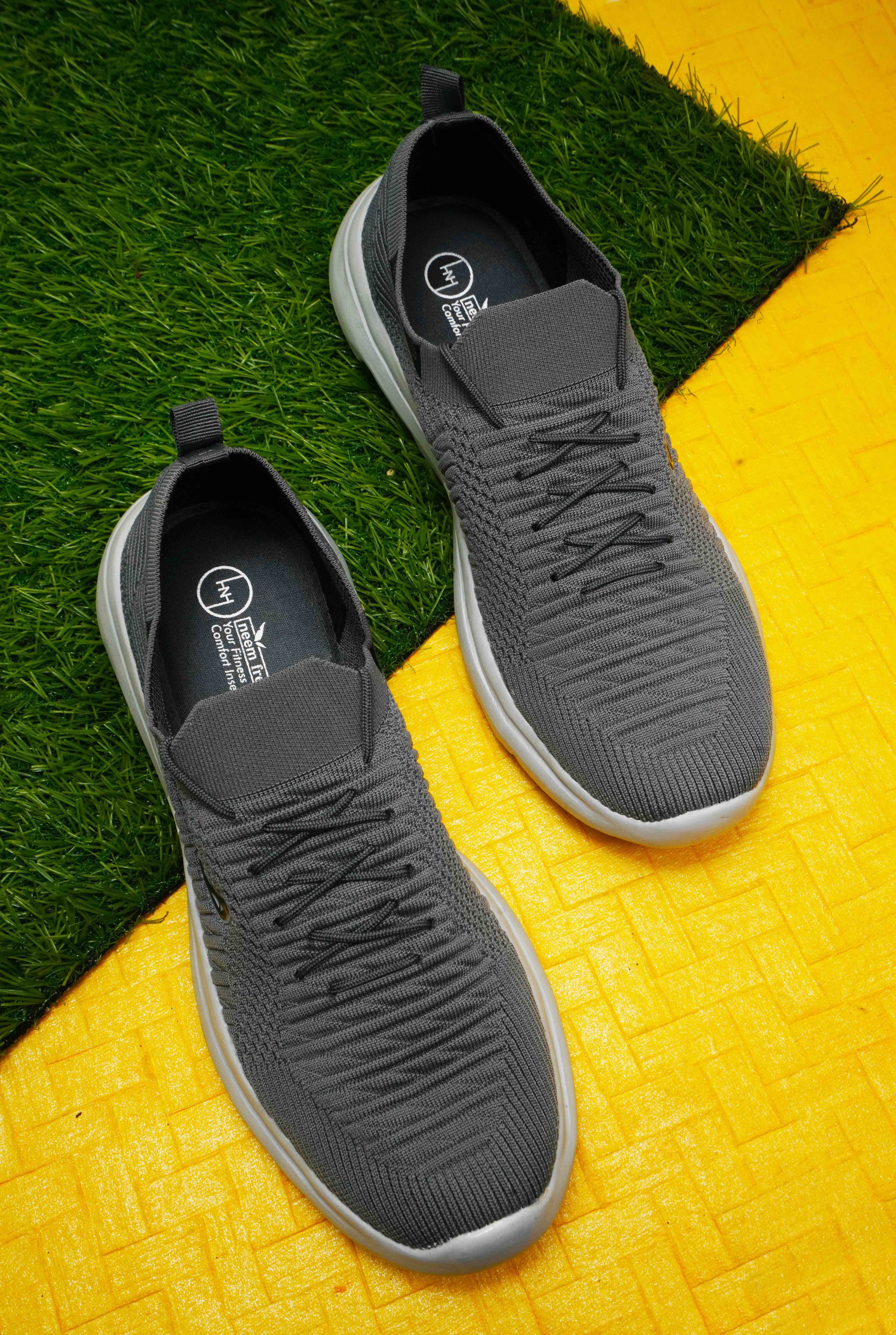     			Heris & Hemly HNH-7310_Dark Grey Dark Grey Men's Sports Running Shoes