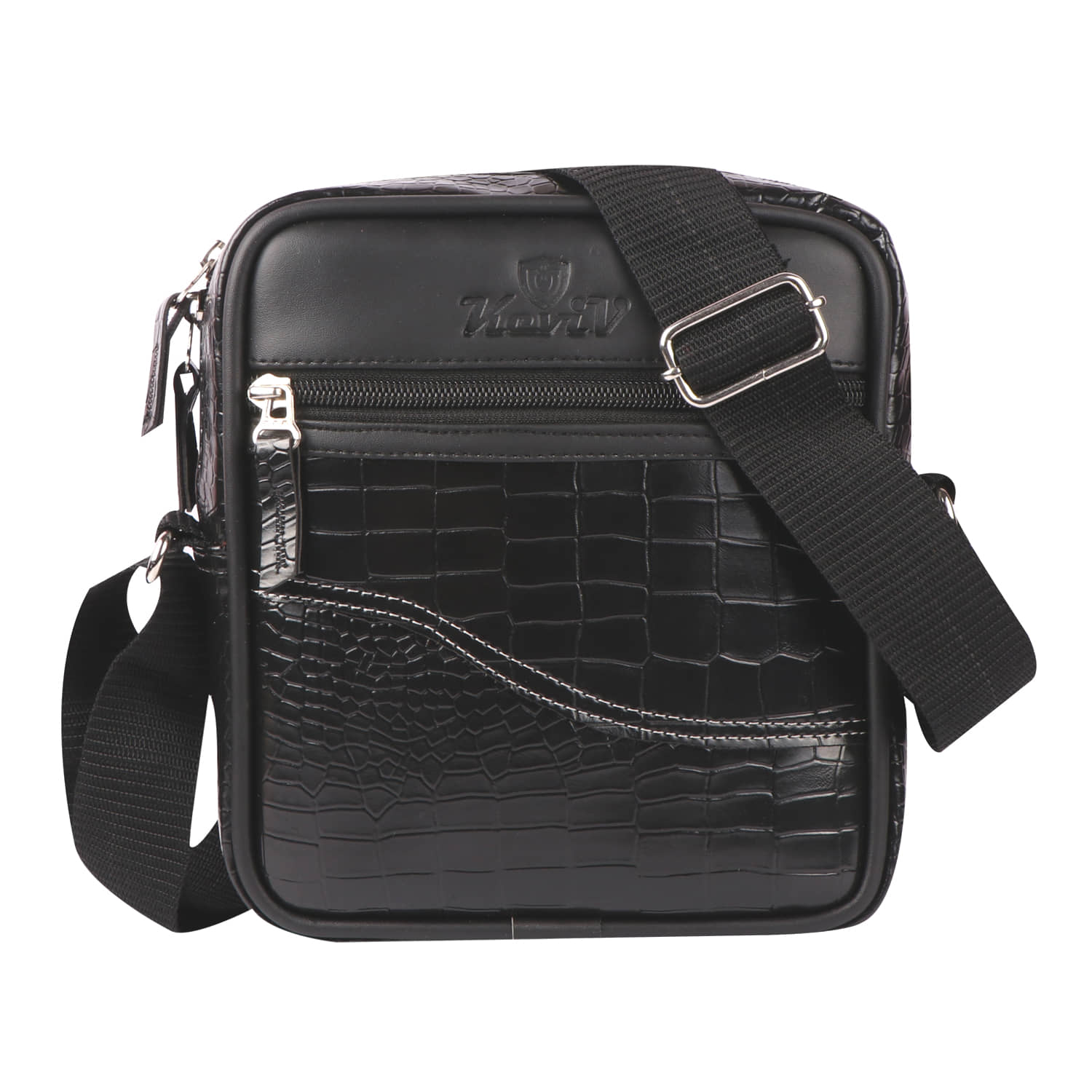 Keviv Black Solid Messenger Bag - Handbags | Buy online on ZillyBuy