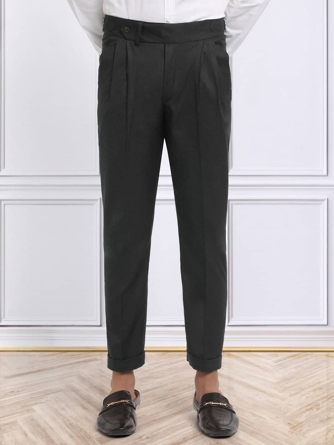     			Klotthe Slim Men's Formal Trouser - Black ( Pack of 1 )