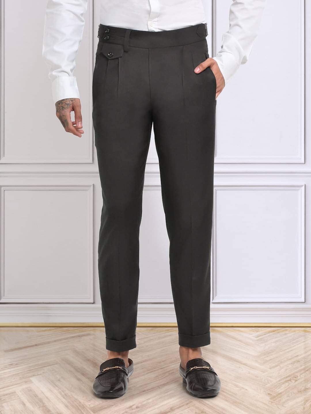     			Klotthe Slim Men's Formal Trouser - Dark Brown ( Pack of 1 )