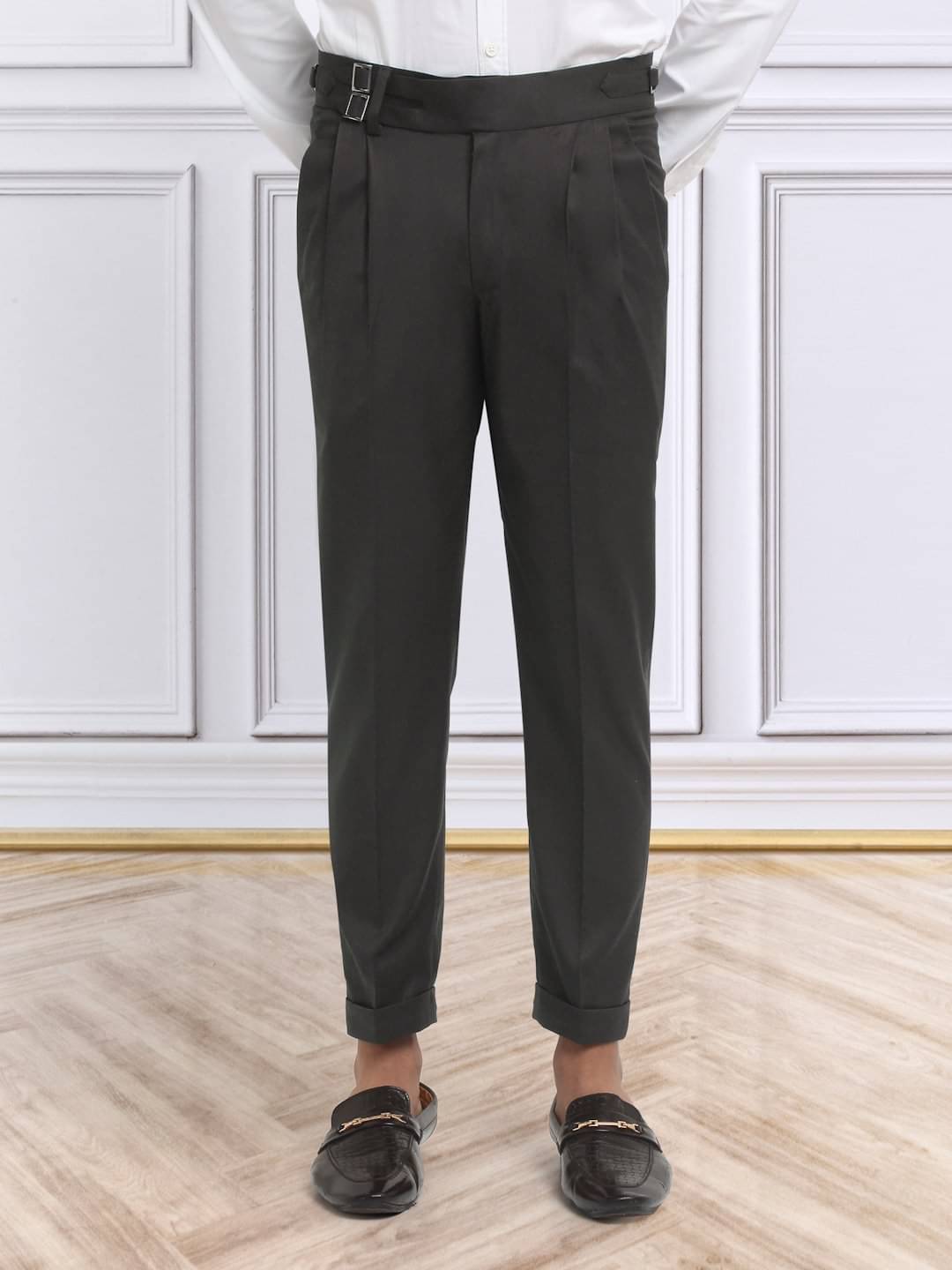     			Klotthe Slim Men's Formal Trouser - Dark Brown ( Pack of 1 )