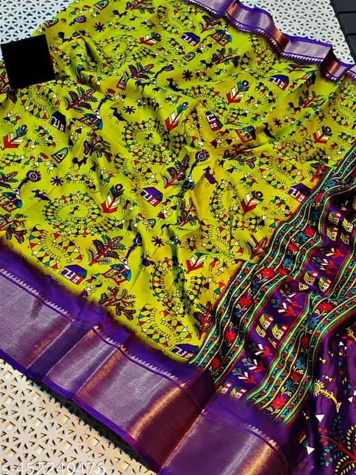     			Magneitta Art Silk Woven Saree With Unstitched Blouse Piece ( Light Green )