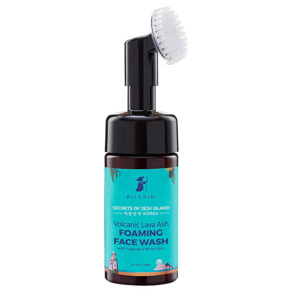 Pilgrim Volcanic Lava Ash Foaming Face Wash With Brush Face Wash,For All Skin Type,120 Ml (pack Of 1) Pilgrim Volcanic Lava Ash Foaming Face Wash With Brush Face Wash,For All Skin Type,120 Ml (pack Of 1)
