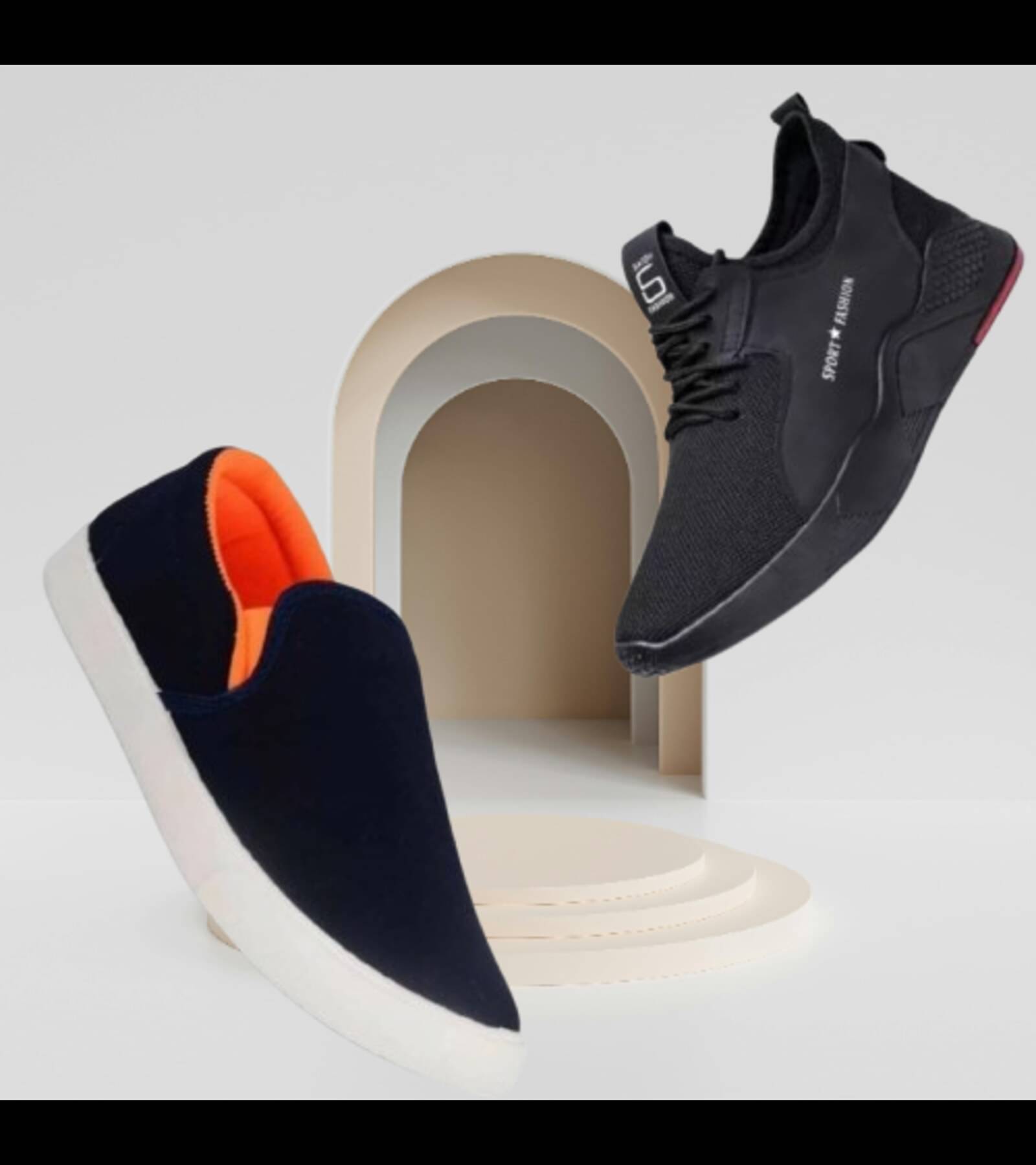     			Seafoot Black Men's Outdoor Shoes
