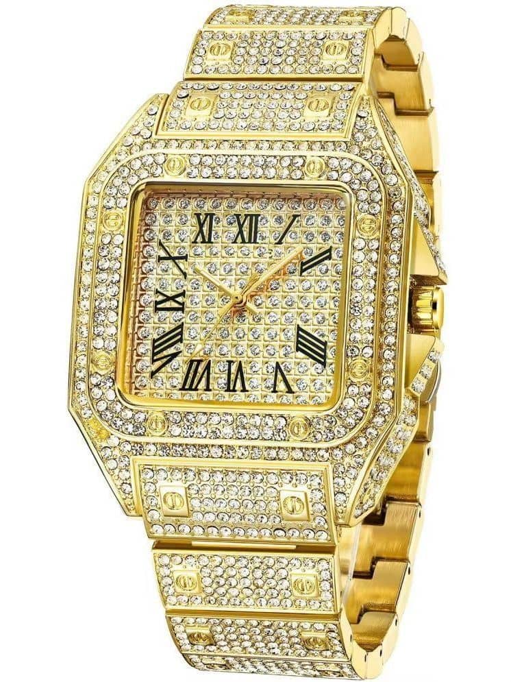 THMT Gold Stainless Steel Analog Men's Watch