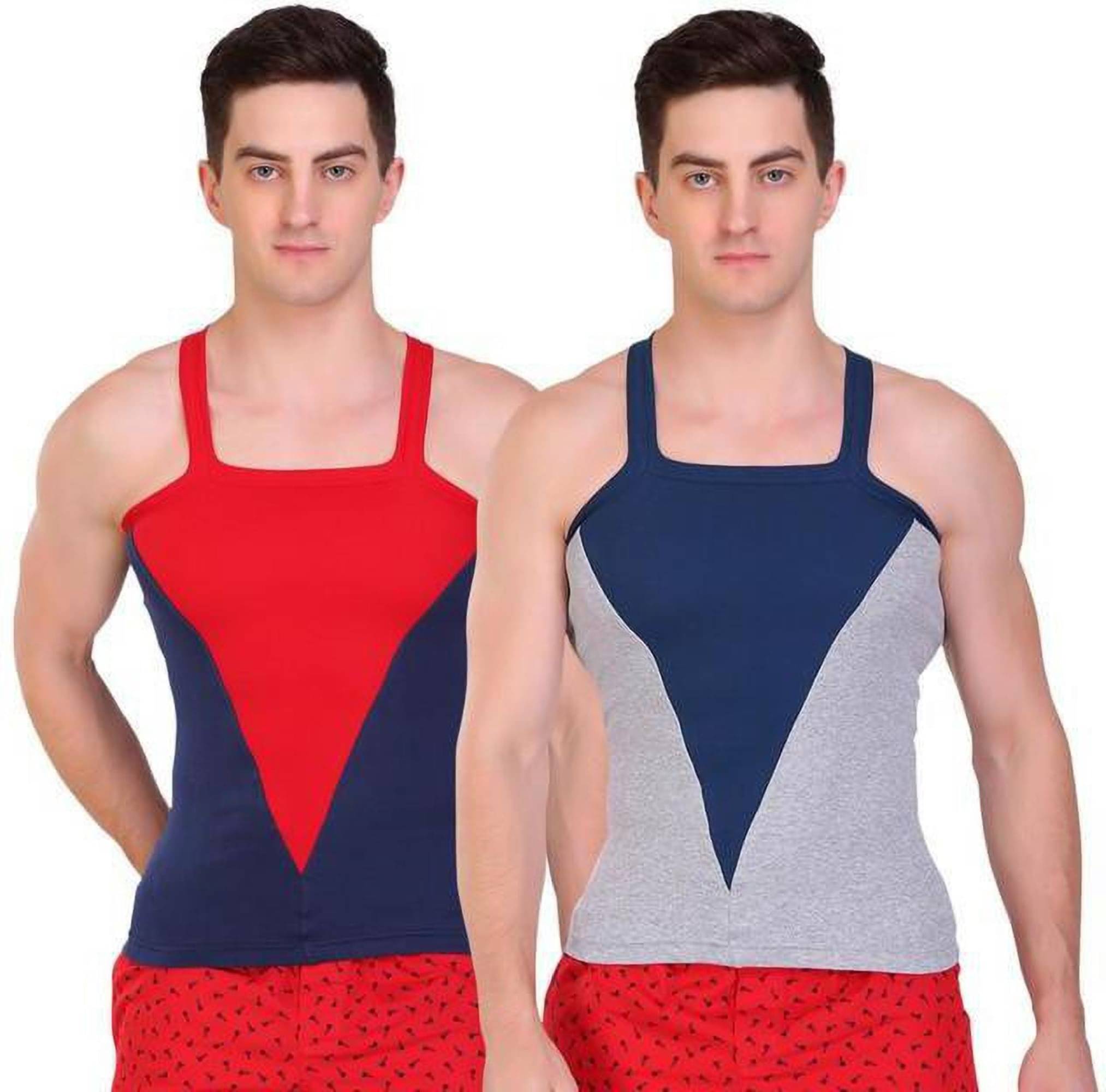TT Pack of 2 Cotton Gym Vest For Men ( Red )     			TT Pack of 2 Cotton Gym Vest For Men ( Red )