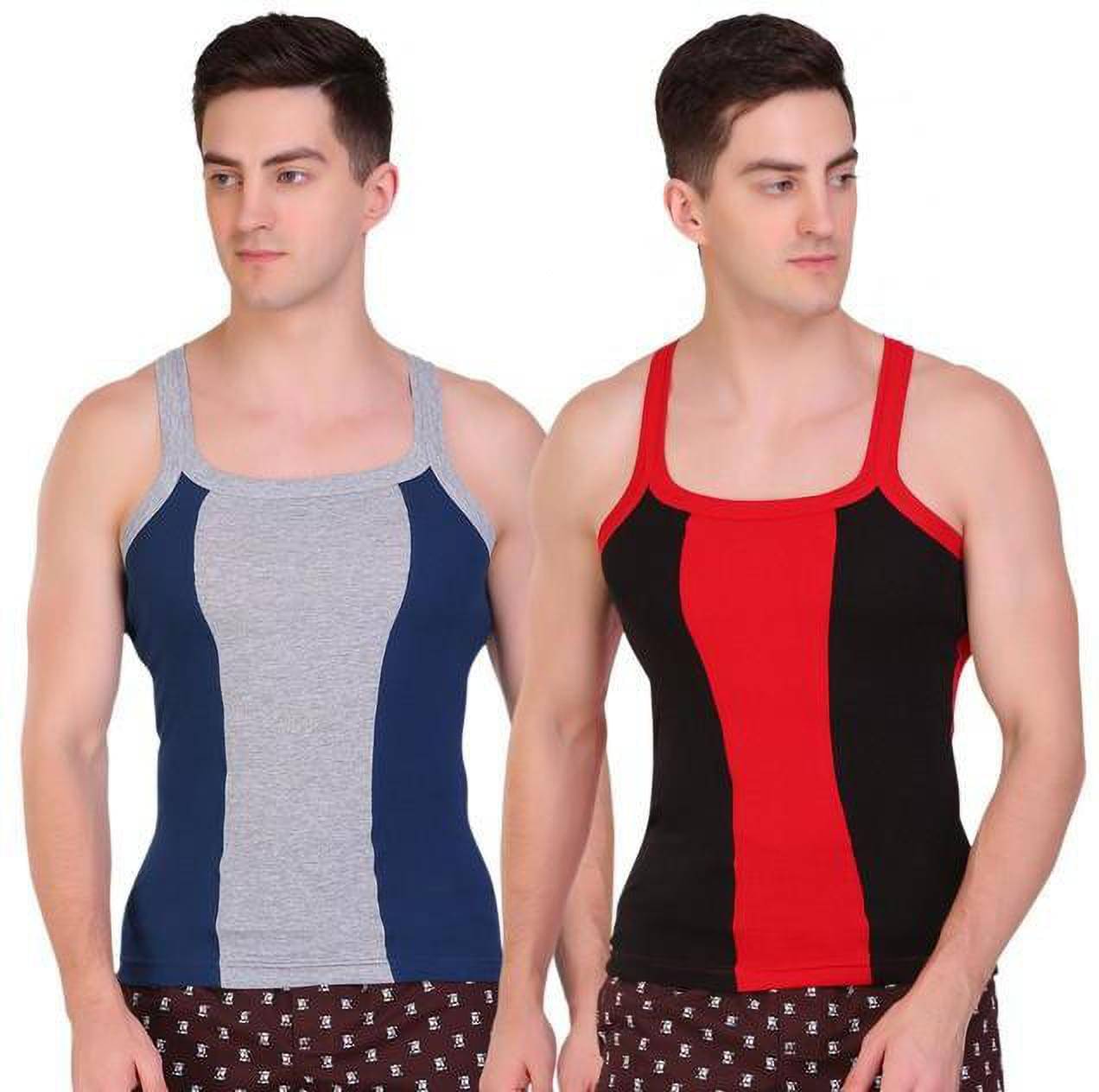     			TT Pack of 2 Cotton Gym Vest For Men ( Multicolor )