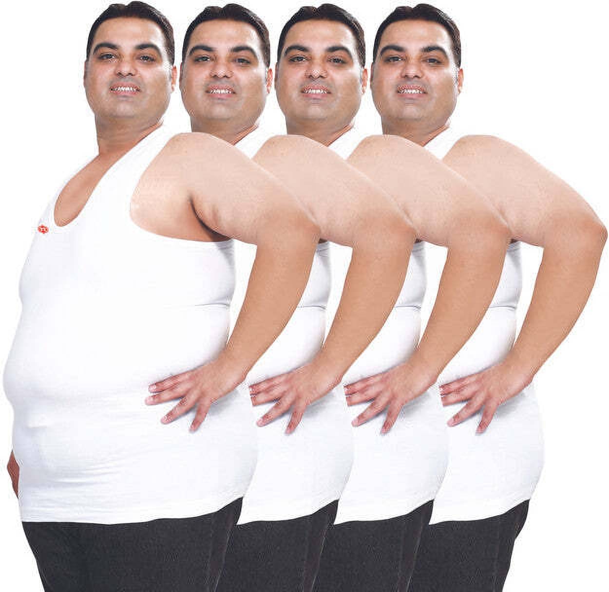     			TT Pack of 4 Cotton Basic Vest For Men ( White )
