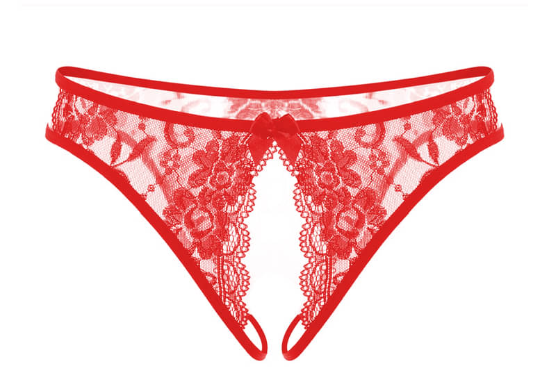     			Talgo Pack of 1 Poly Crepe Thongs For Women ( Red )