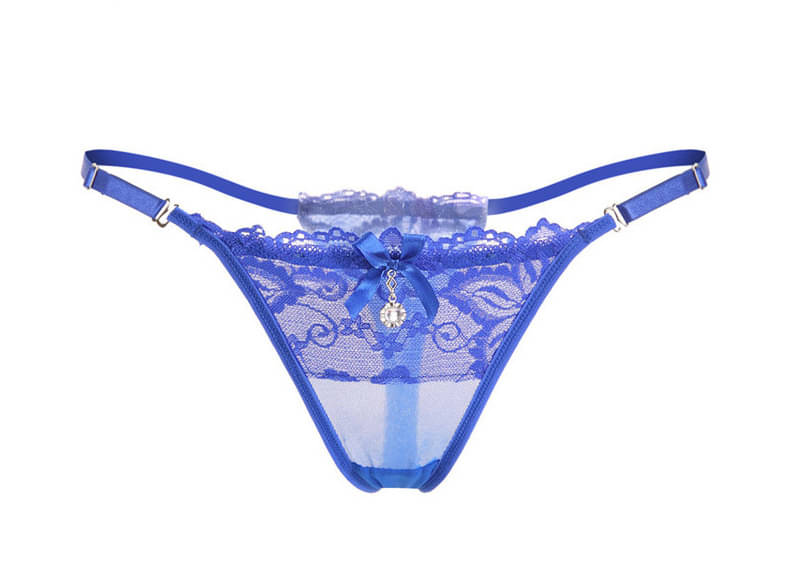 Talgo Pack of 1 Poly Crepe Thongs For Women ( Blue ) Talgo Pack of 1 Poly Crepe Thongs For Women ( Blue )