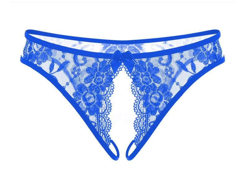 Talgo Pack of 1 Poly Crepe Thongs For Women ( Blue ) Talgo Pack of 1 Poly Crepe Thongs For Women ( Blue )