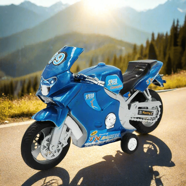     			ToyBharat Speed Ex-Bike| Friction Powered Push and Go Unbreakable Bike for Kids