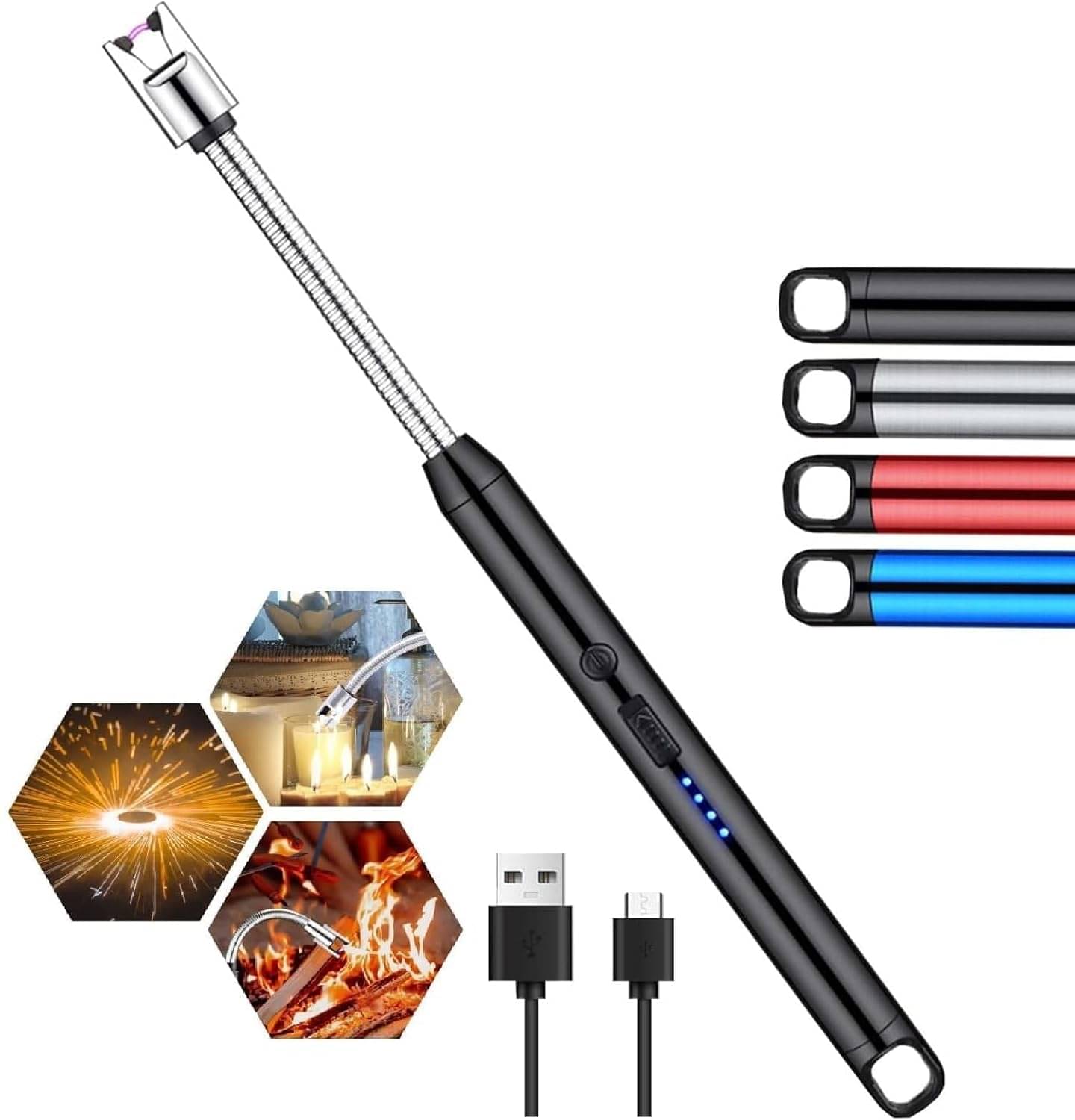     			VAIBHAVI Twenty 4X7 Multicolor Stainless Steel Cigarette Lighter ( Pack of 1 )