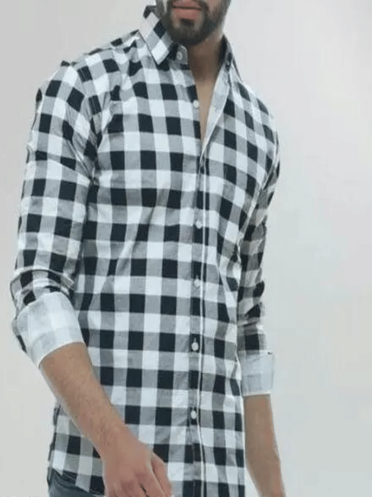     			pranat Cotton Blend Regular Fit Checks Full Sleeves Men's Casual Shirt - Black ( Pack of 1 )