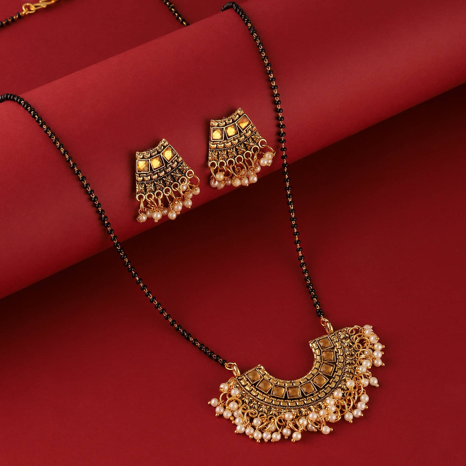 Bhagya Lakshmi Multi Color Mangalsutra Set ( Pack of 3 ) Bhagya Lakshmi Multi Color Mangalsutra Set ( Pack of 3 )