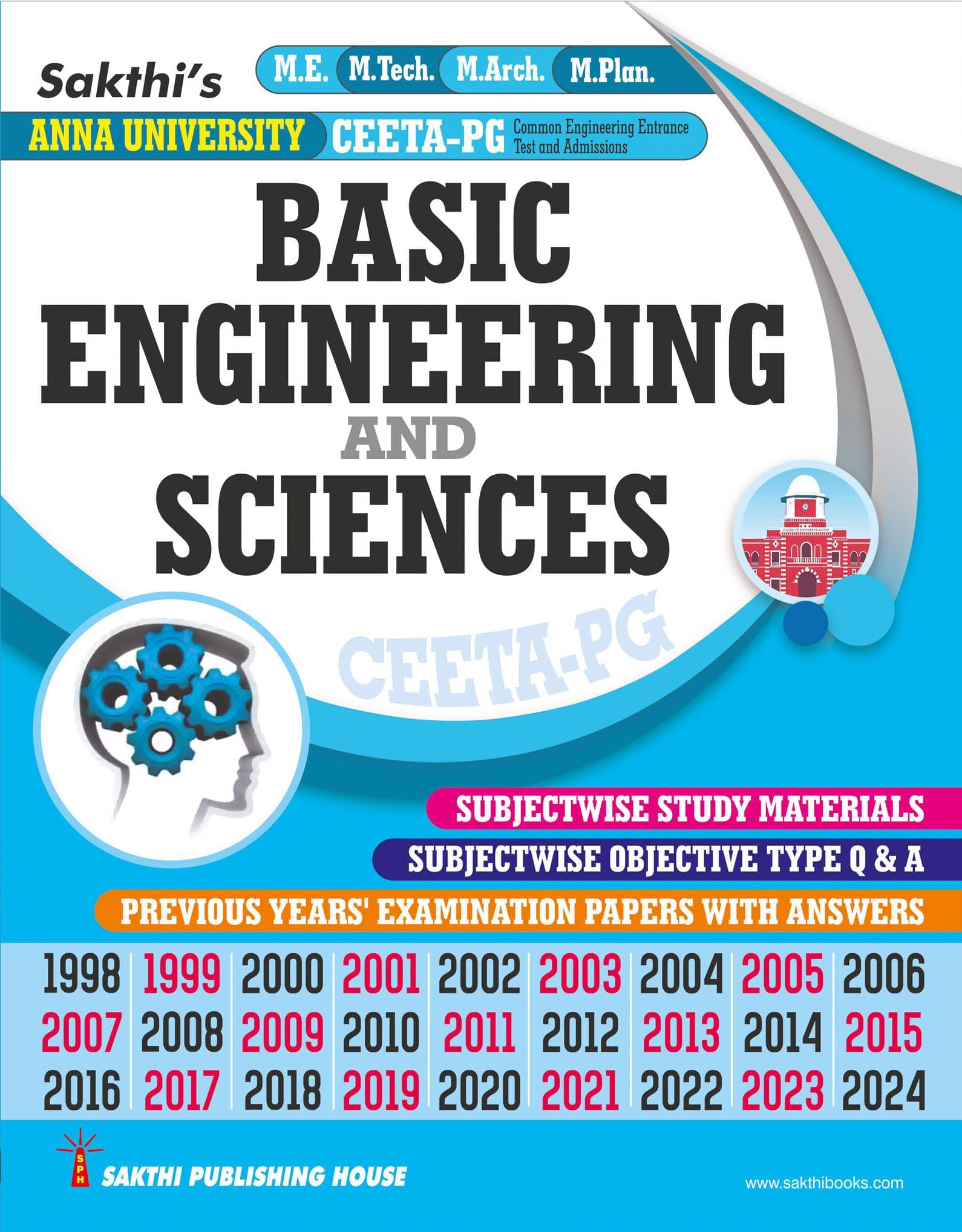     			CEETA-PG Basic Engineering and Sciences Previous Years Examination Solved Papers