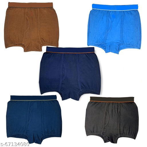 D1 DIFFERENT ONE Pack of 5 Cotton Trunks For Men's ( Multicolor ) D1 DIFFERENT ONE Pack of 5 Cotton Trunks For Men's ( Multicolor )