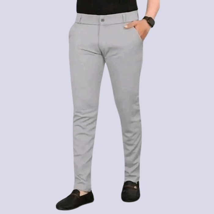     			DWIDEN Regular Flat Men's Chinos - Light Grey ( Pack of 1 )