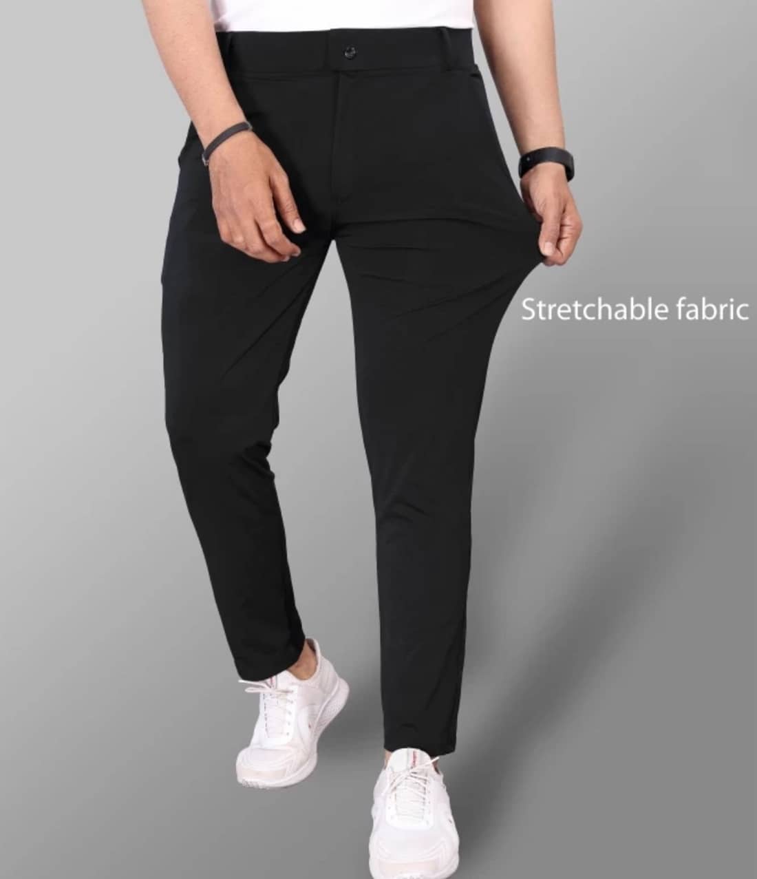 DWIDEN Regular Flat Men's Chinos - Black ( Pack of 1 ) - Trousers | Buy online on ZillyBuy