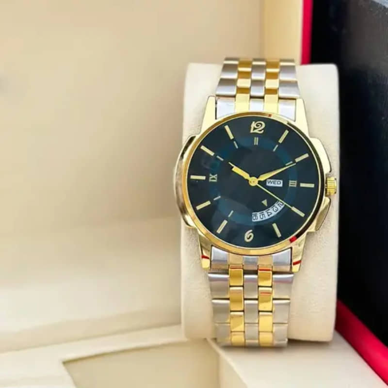 EEWHI Gold Stainless Steel Analog Men's Watch