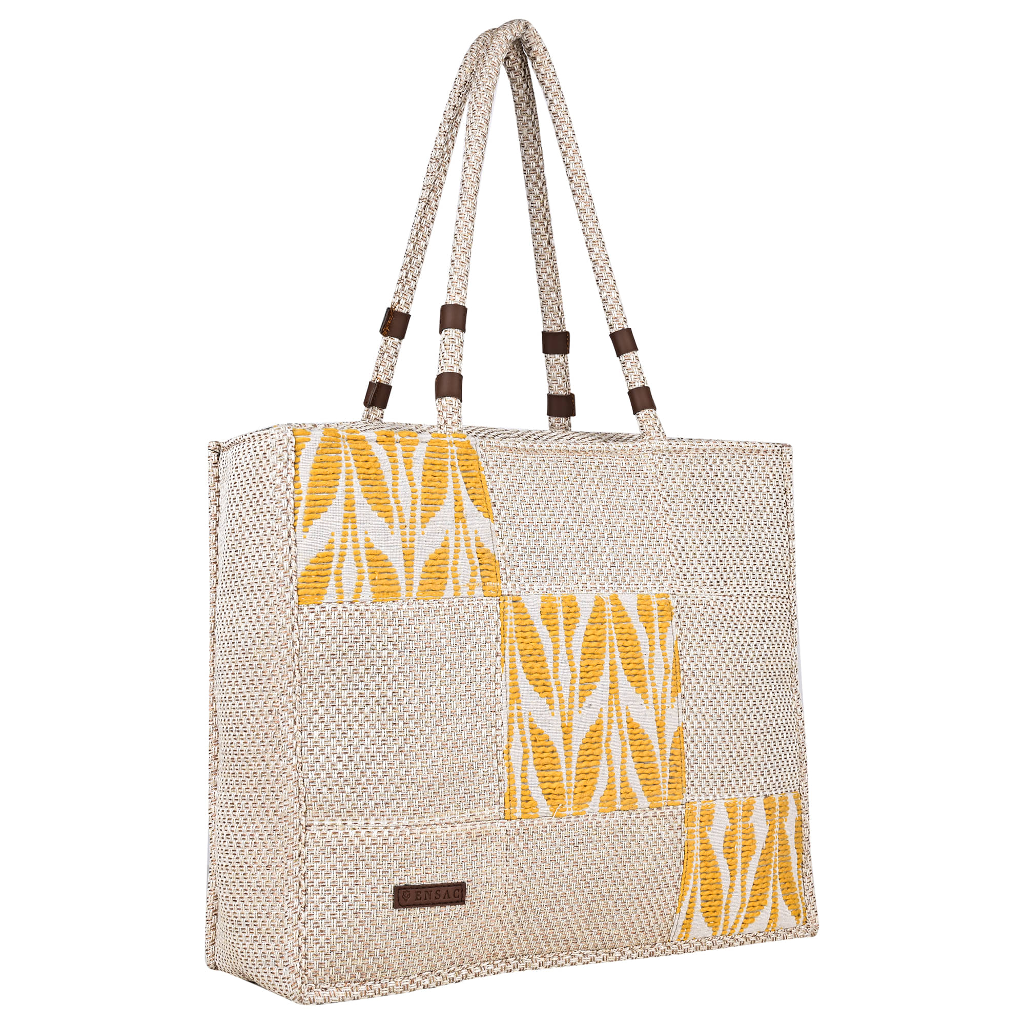     			ENSAC Tote Bag Cotton Set of 1 ( Yellow )