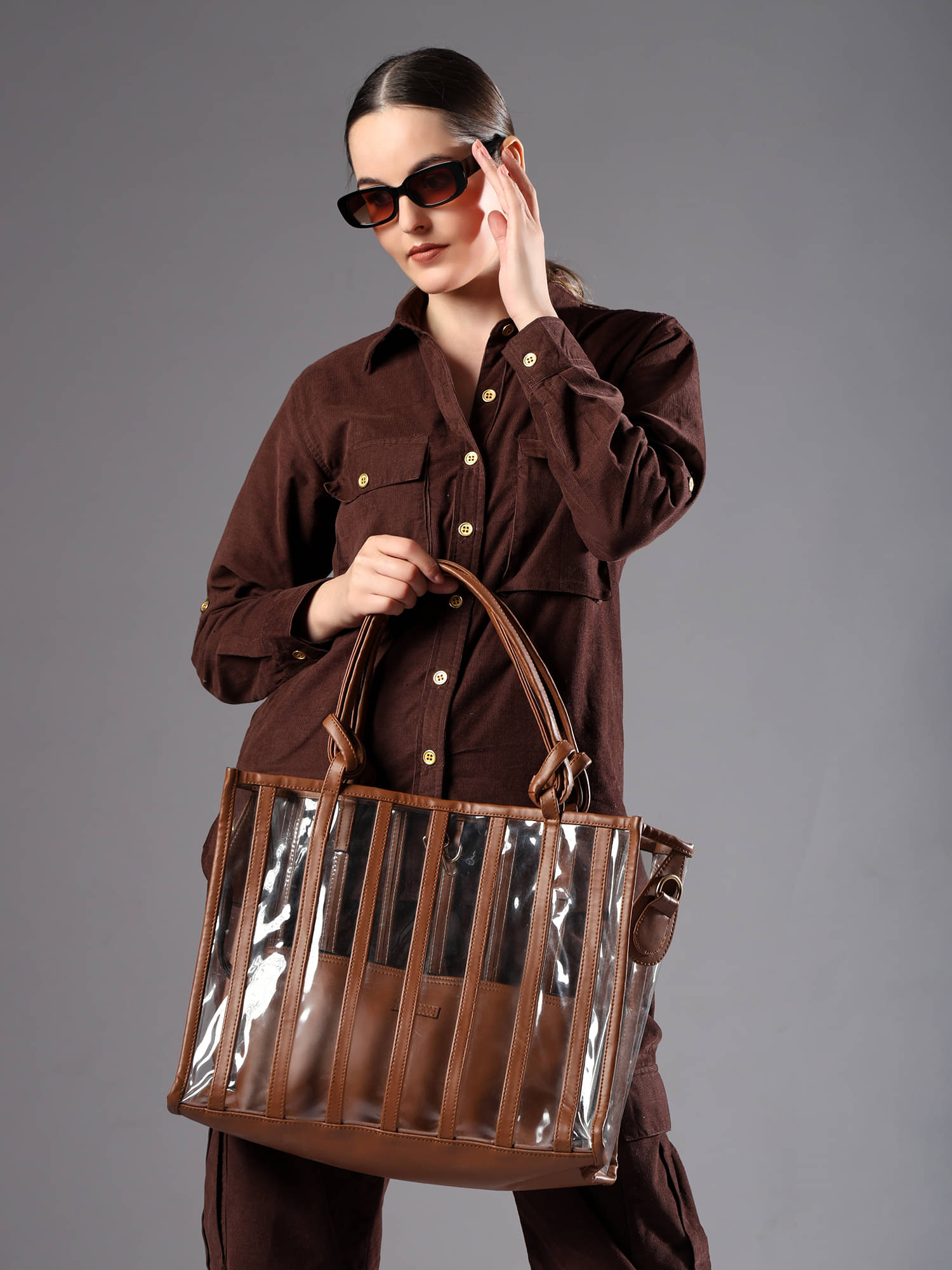     			ENSAC Tote Bag Jute Set of 1 ( Beige )