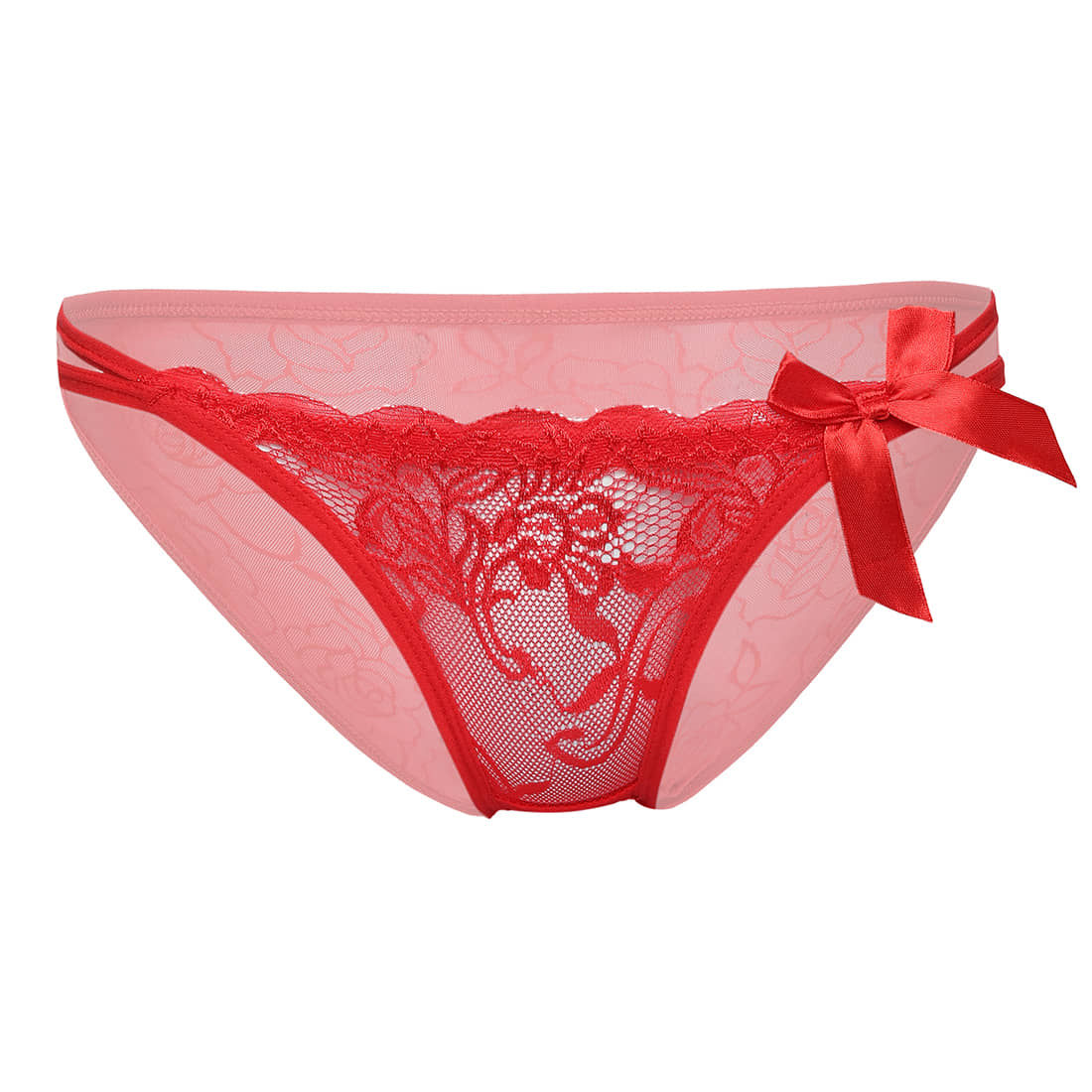 FIHA Pack of 1 Lace Thongs For Women ( Purple )