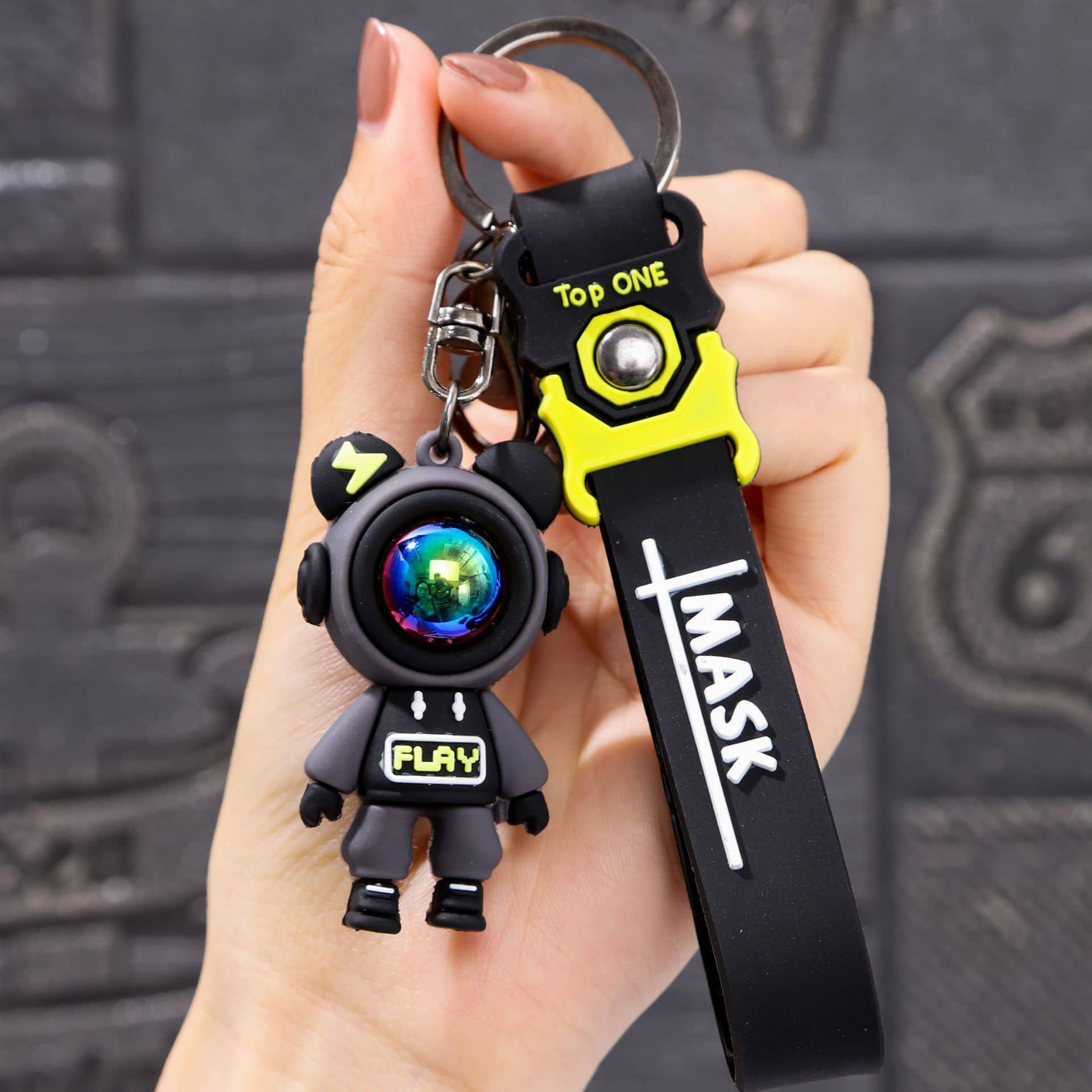 Flenzy Black Key Chain ( Pack of 1 )