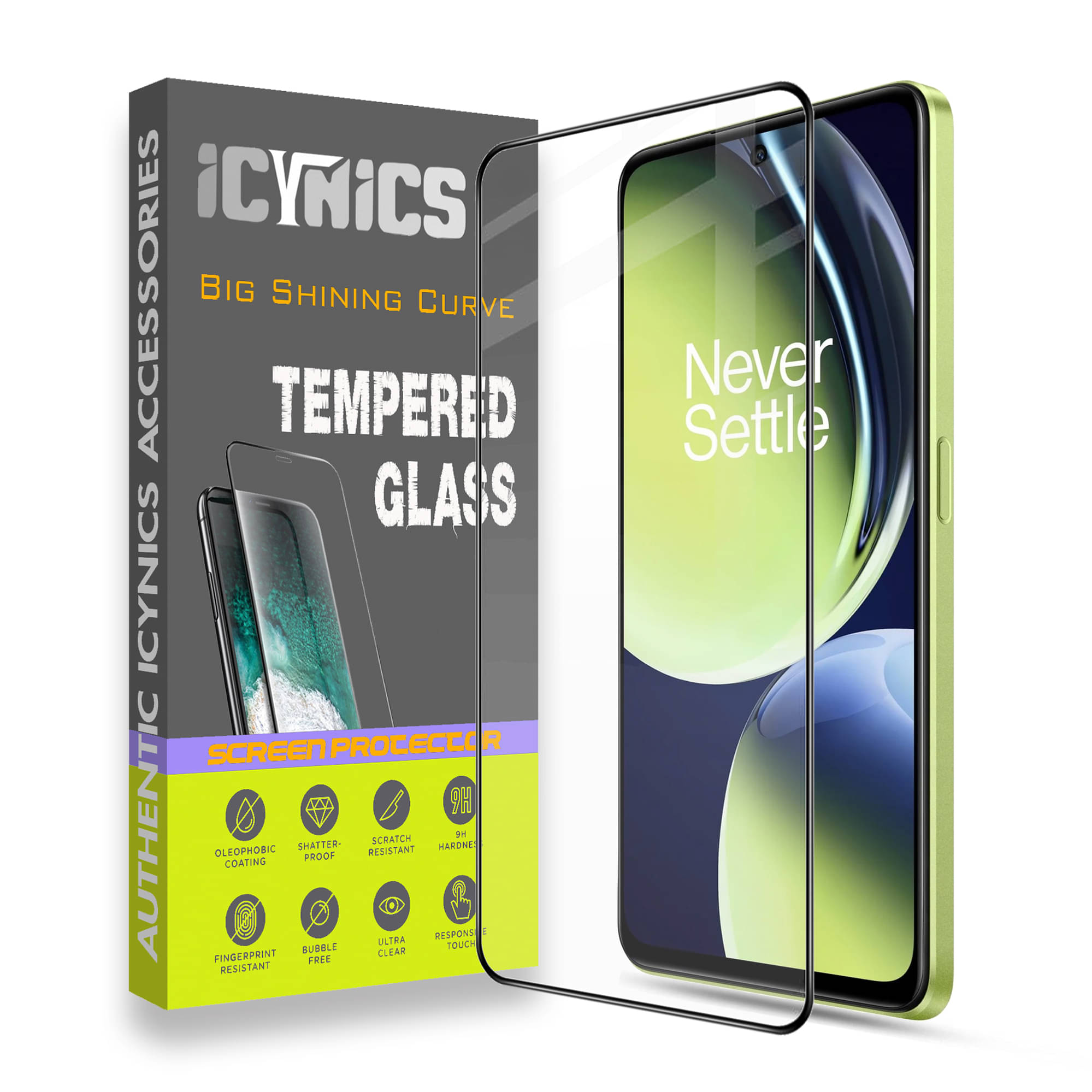     			Icynics Tempered Glass Compatible For OnePlus Nord CE 3 Lite 5G ( Pack of 1 )