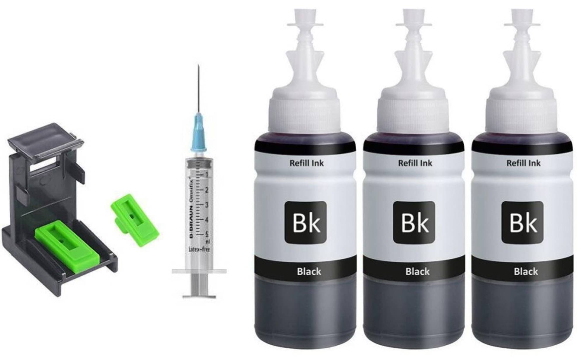     			KALAR Refill For 805 & 88 Black Pack of 3 Cartridge for With H_P 678, 803, 680, 802, 22, 56, 57, 818, 901, 702, 703, 860, 86