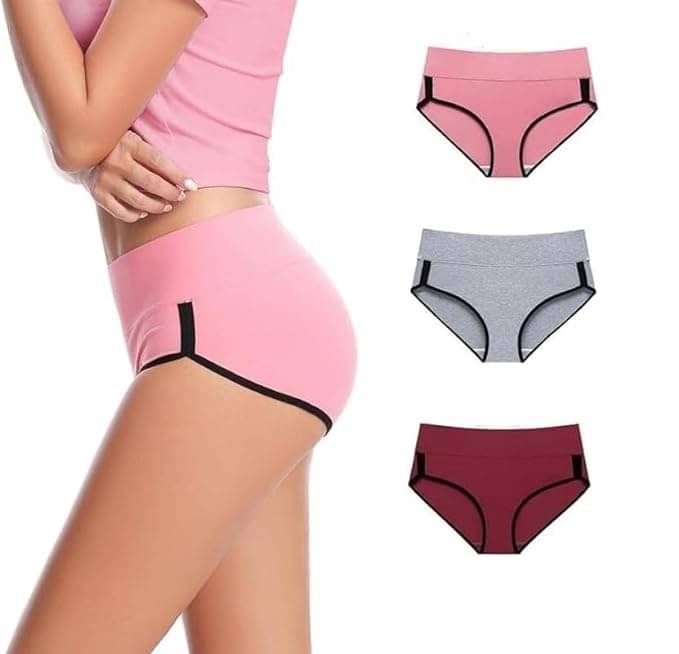     			Louis Craft Pack of 3 Cotton Lycra Hipster For Women ( Multicolor1 )