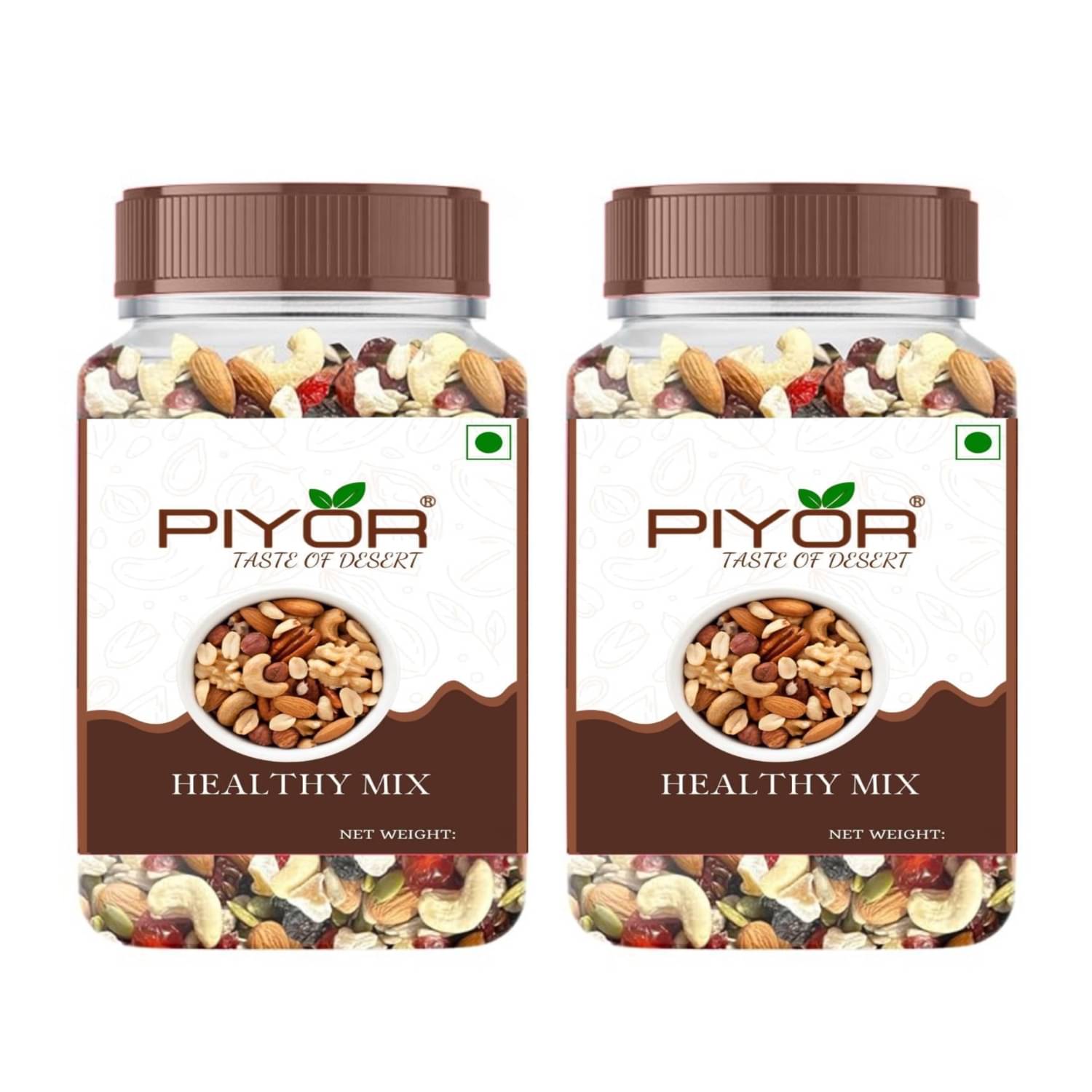     			Piyor Mixed Nuts (Nut Mix) (Mix Dry Fruits) 400g Pack of 2