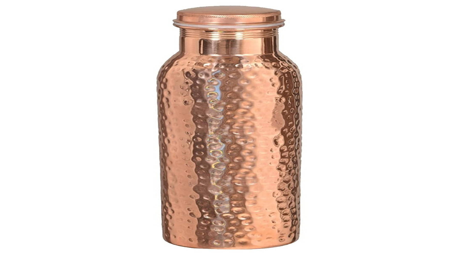     			Shakuntla Vintage Gold Copper Water Bottle 1000 mL ( Set of 1 )