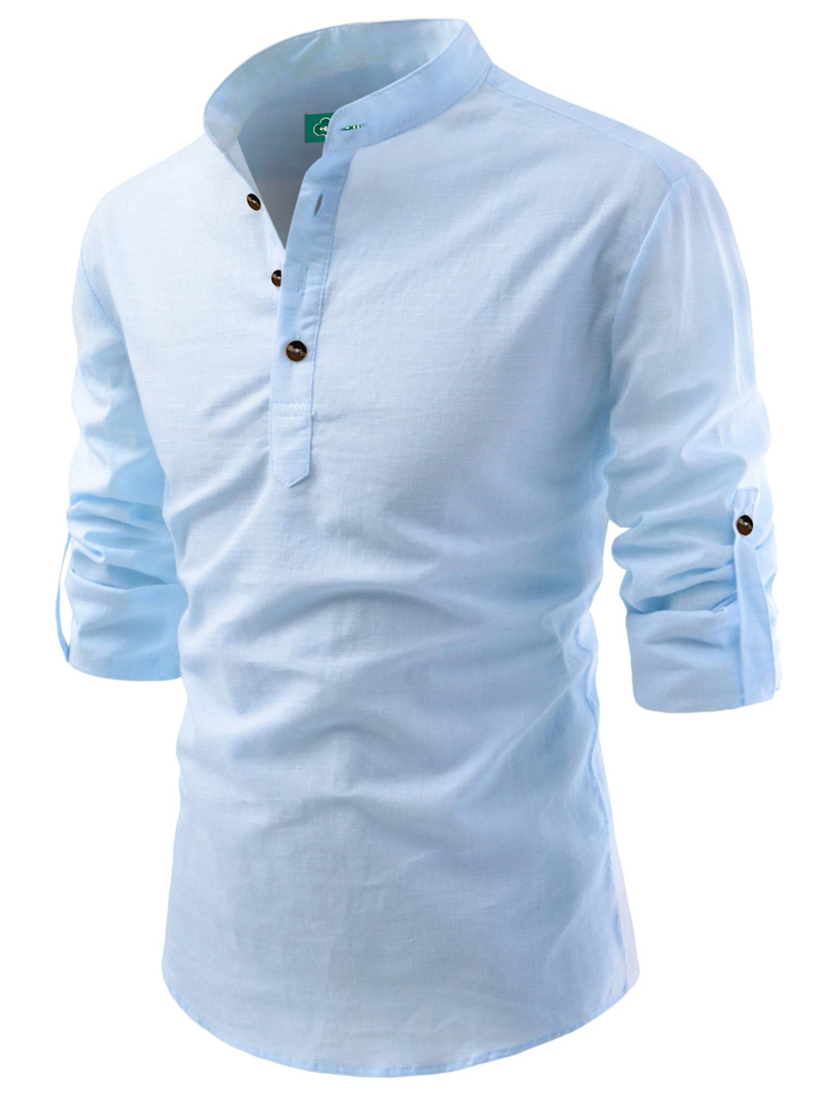 VIMASUTI Sky Blue Cotton Blend Men's Regular Kurta ( Pack of 1 ) VIMASUTI Sky Blue Cotton Blend Men's Regular Kurta ( Pack of 1 )