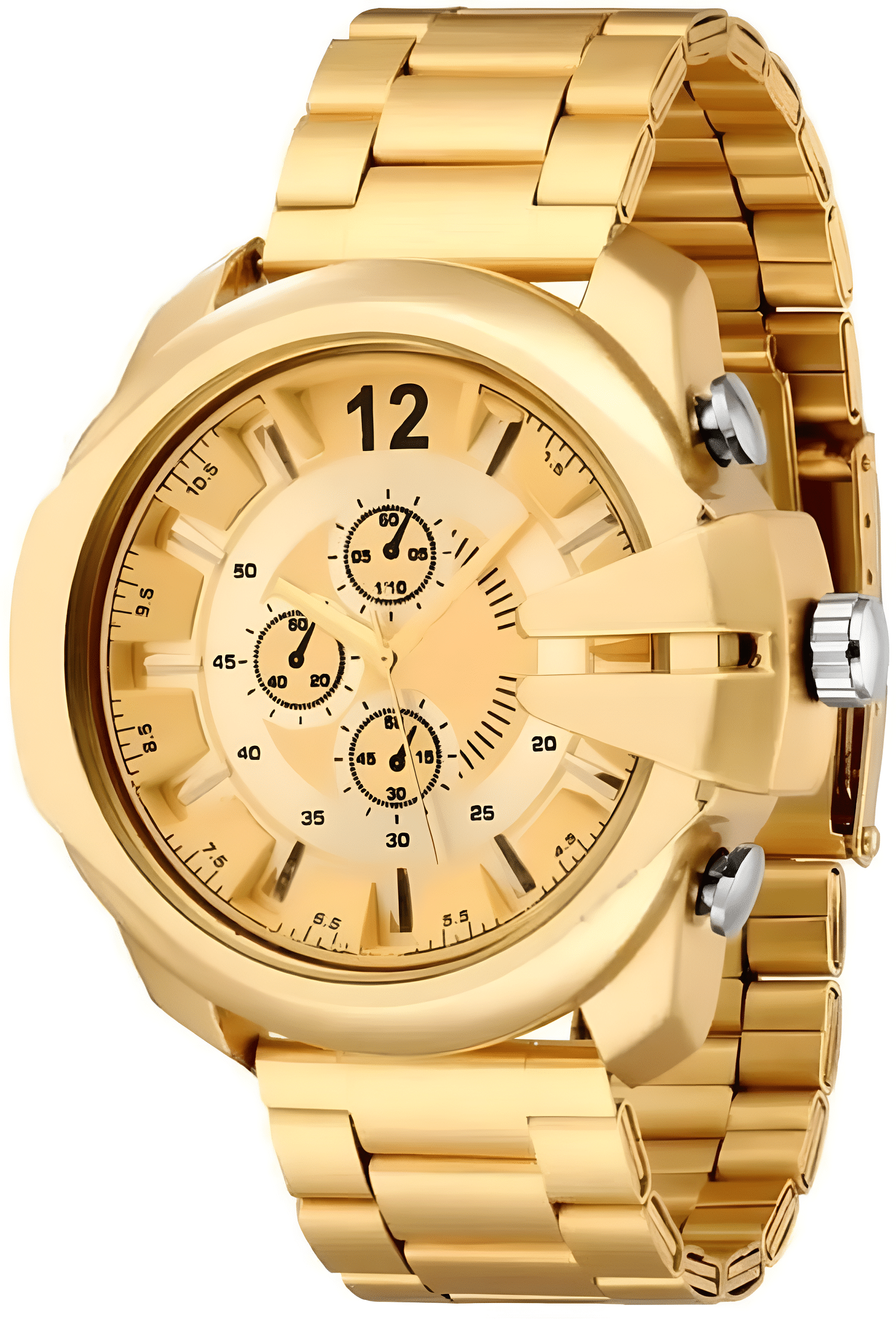     			Viser Gold Metal Analog Men's Watch