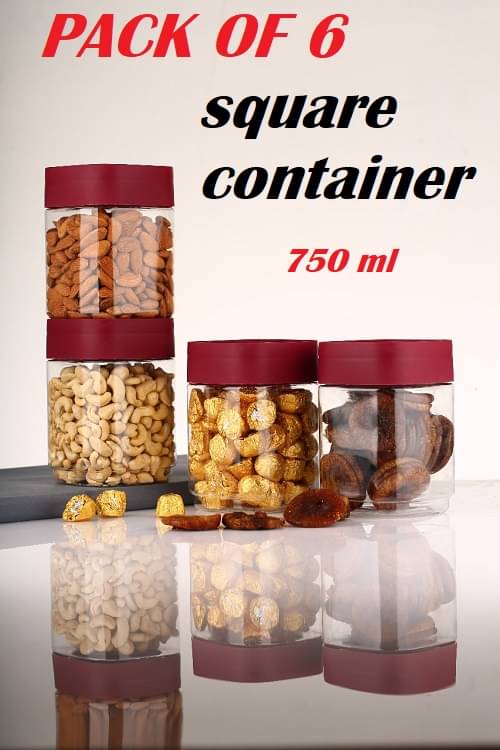 WARMFLOW SQUARE CONTAINER Plastic Maroon Food Container ( Set of 1 ) WARMFLOW SQUARE CONTAINER Plastic Maroon Food Container ( Set of 1 )