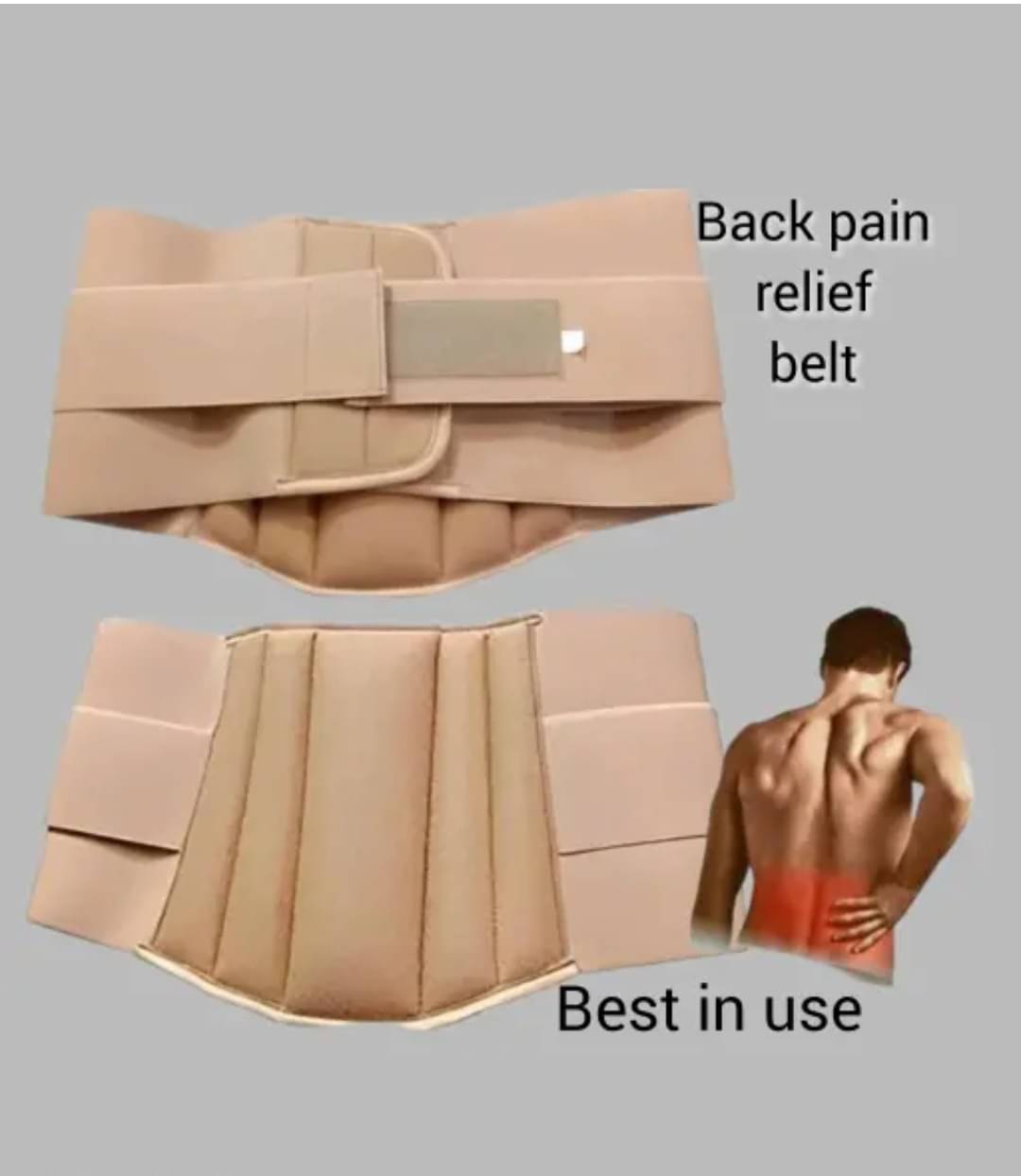 Witzion L.S Belt-back pain support waist support back & Abdominal Support Free Size Witzion L.S Belt-back pain support waist support back & Abdominal Support Free Size
